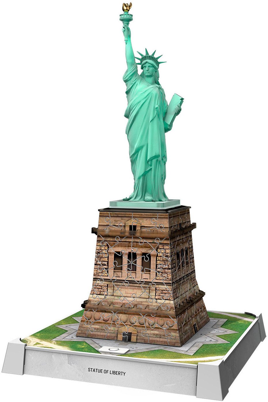 Ravensburger 3D-Puzzle Iconics: Freiheitsstatue - mit Licht, 108 Puzzleteile, Made in Europe