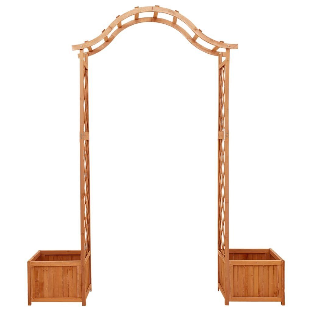 vidaXL Rankgitter NA Garten-Pergola mit Blumenkasten Massivholz Tanne Holz