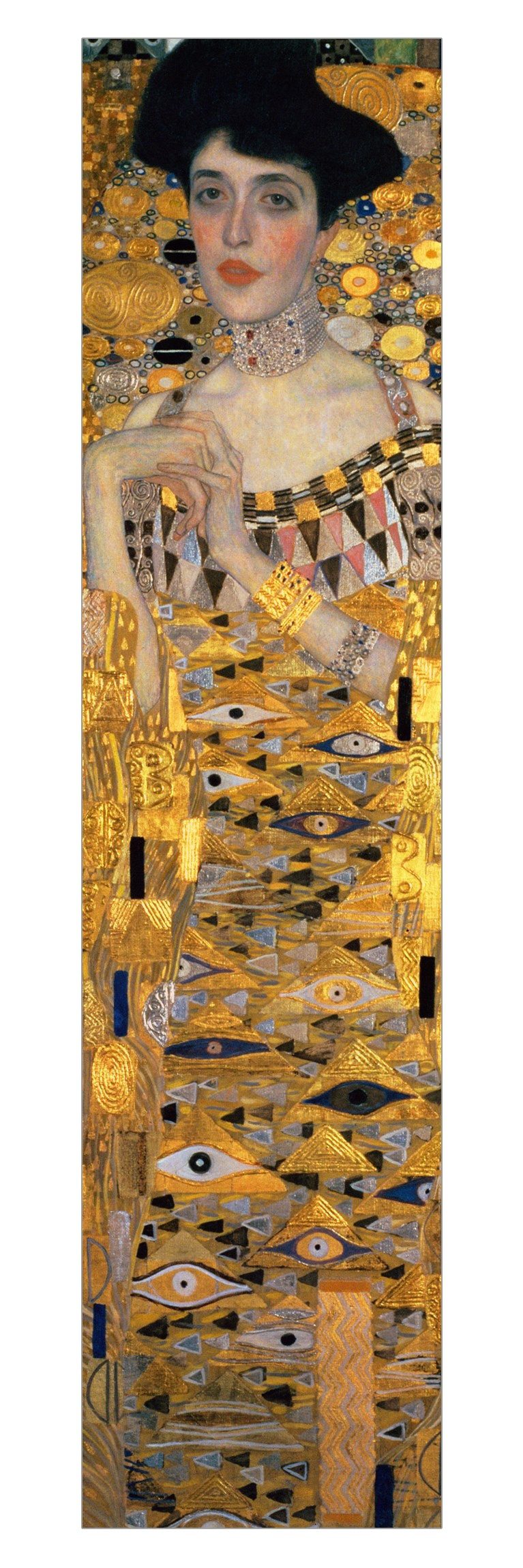 Bilderdepot24 Schiebegardine Flächenvorhang blickdicht Klimt Adele Bloch-Bauer (1 St), halbtransparent, Wohnzimmer große Flächengardine lichtdurchlässig für Klemm-System