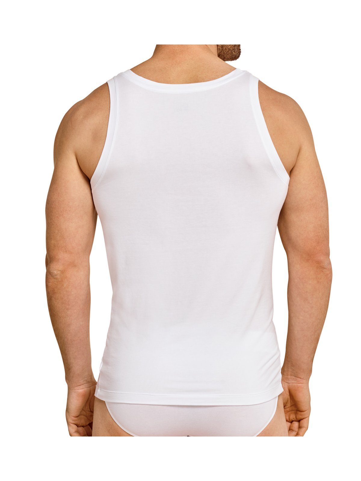Schiesser Life 1-St) Long Soft Weiß Unterhemd Unterhemd (Packung,