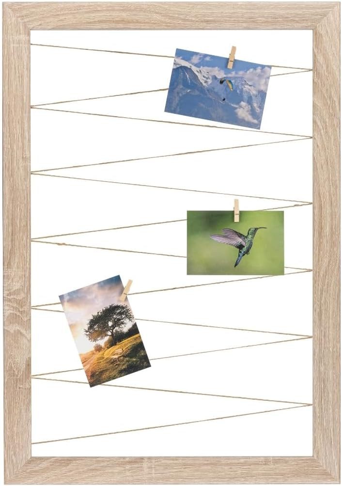 Clamaro Bilderrahmen, Fotohalter Pinnwand Fotorahmen Eiche günstig online kaufen