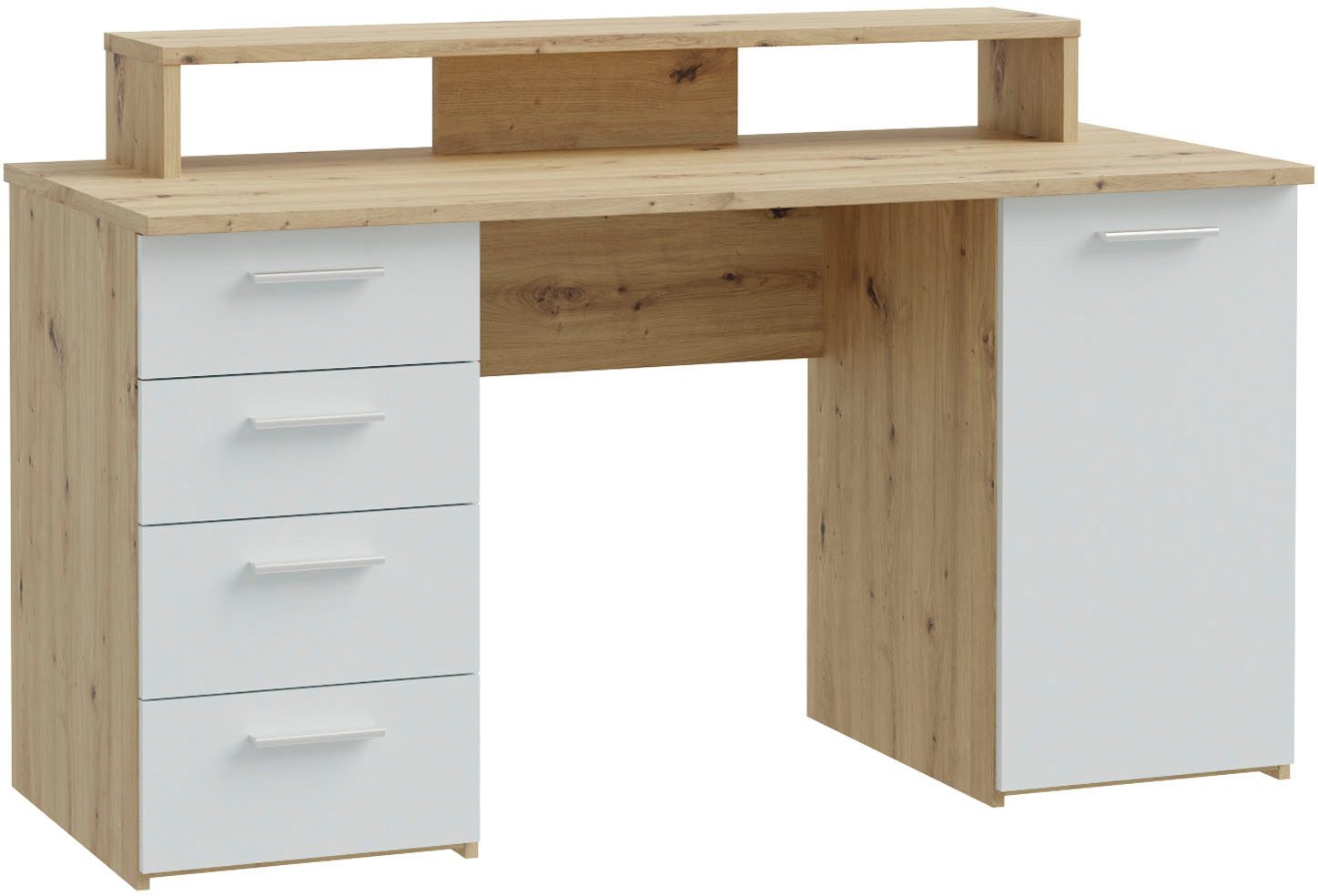 FORTE Schreibtisch NET160, viel Stauraum, Tischplatte bis 50 kg belastbar günstig online kaufen