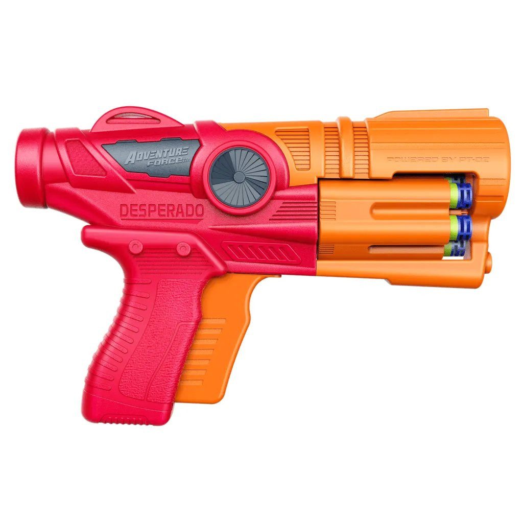 DARTZONE Blaster Dart Zone Nitroshot Desperado, Kompakter Revolver mit Double-Action-Abzug