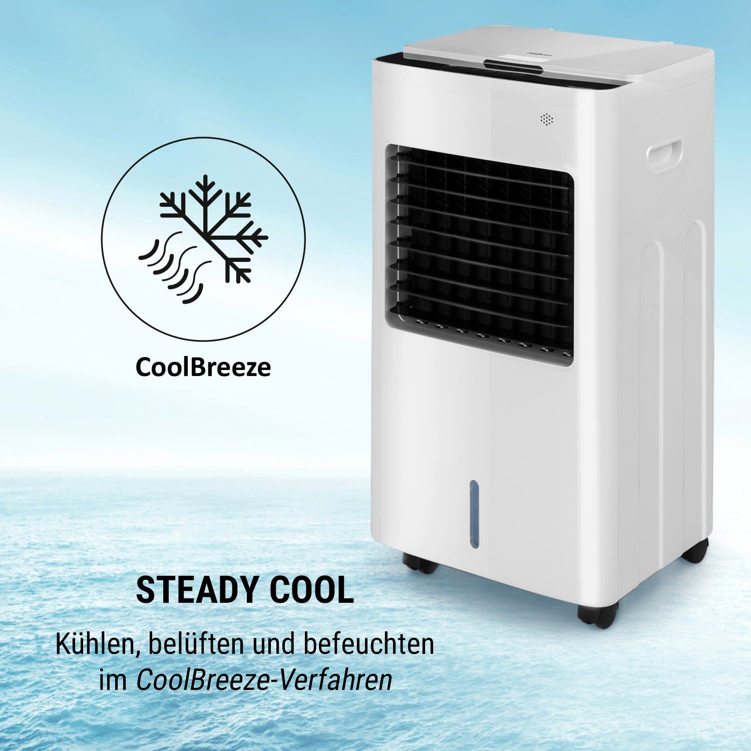 Conditioner Ventilatorkombigerät Klimaanlage Air ONECONCEPT Abluftschlauch mobil FreezeMe Luftkühler, Klimagerät ohne 3-in-1