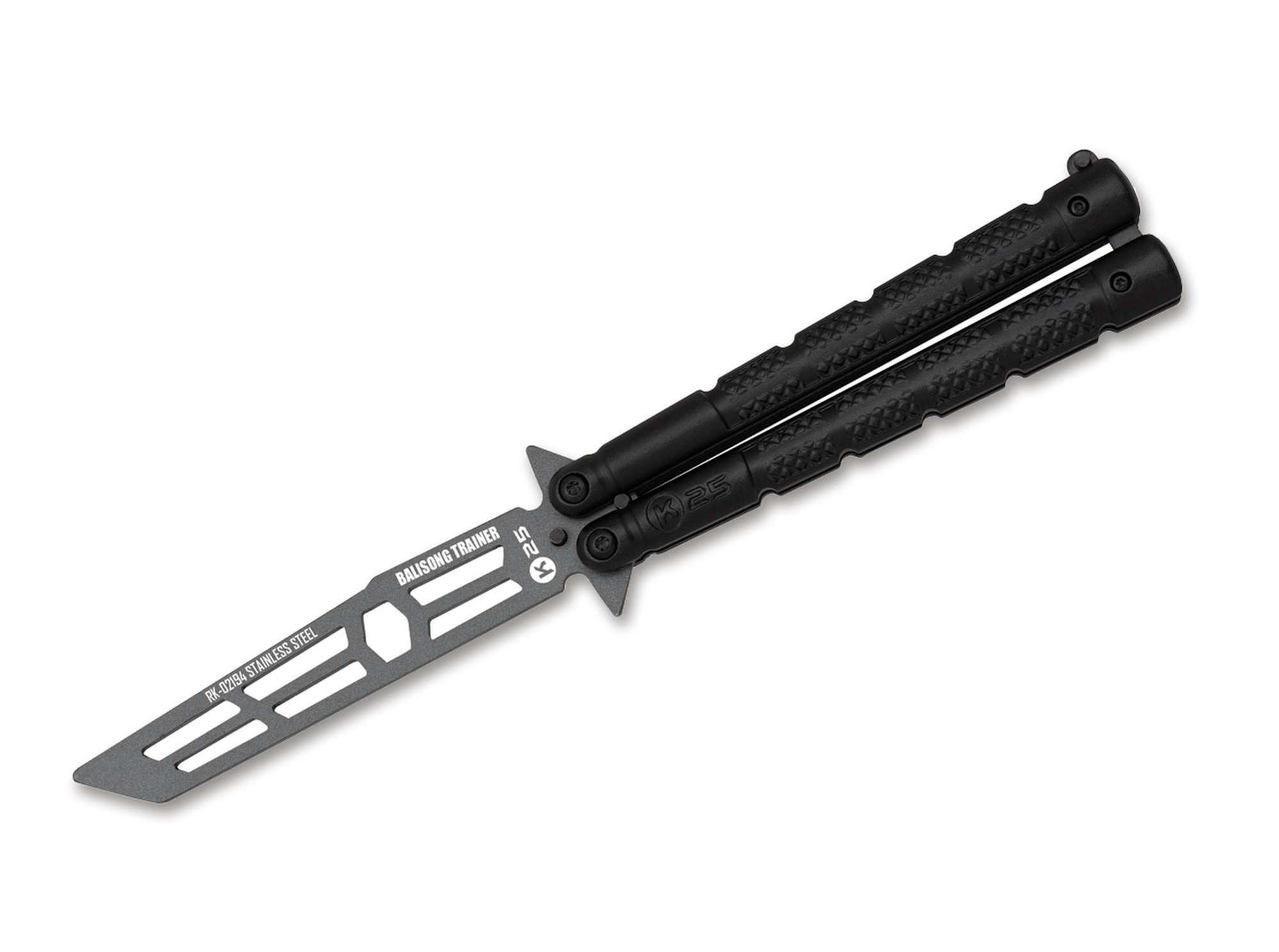 K25 Universalmesser K25 Balisong Trainer Tanto Grey Trainingsmesser