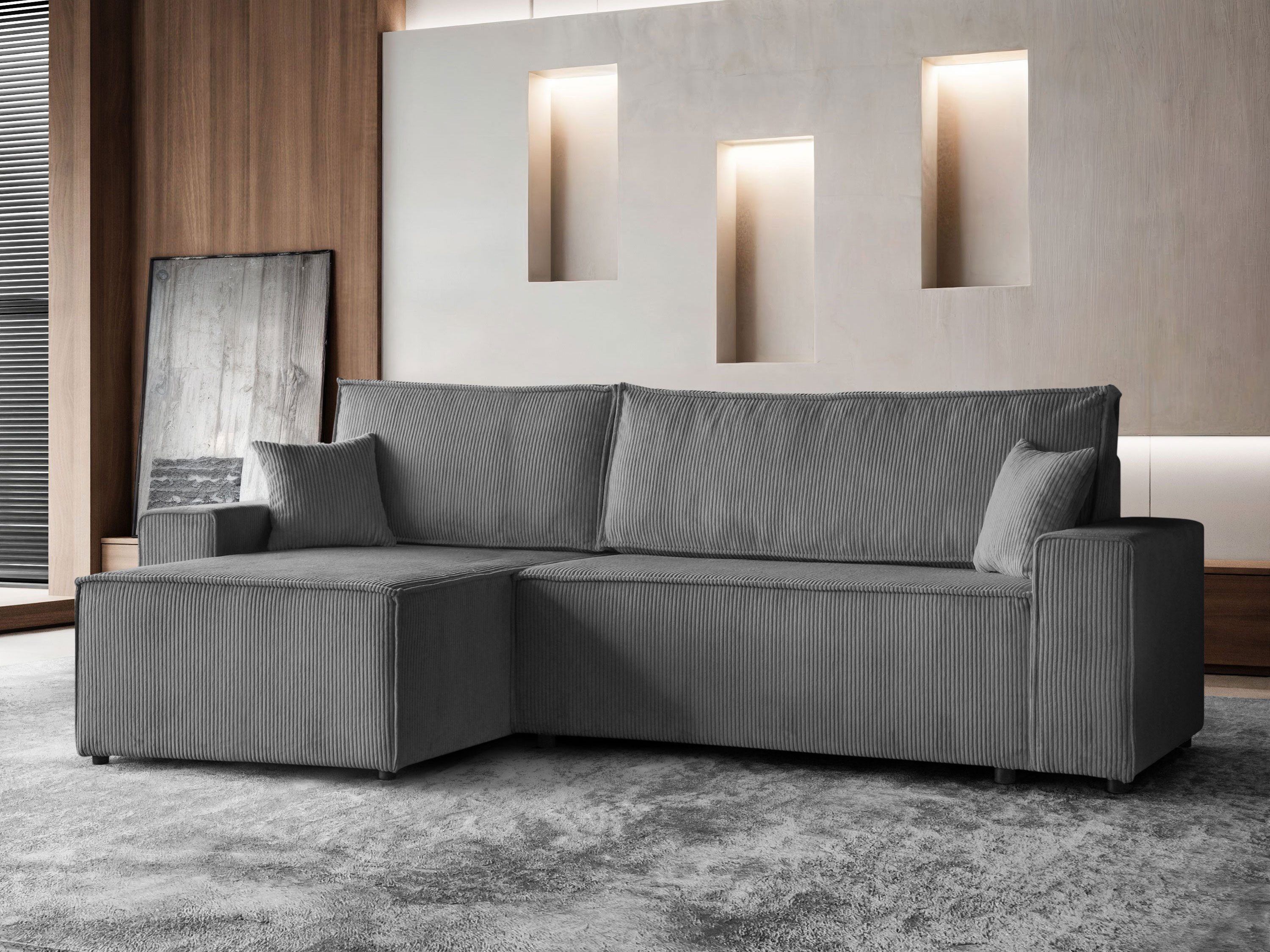 Beautysofa Ecksofa im Cordstoff HEKTOR, mit günstig online kaufen
