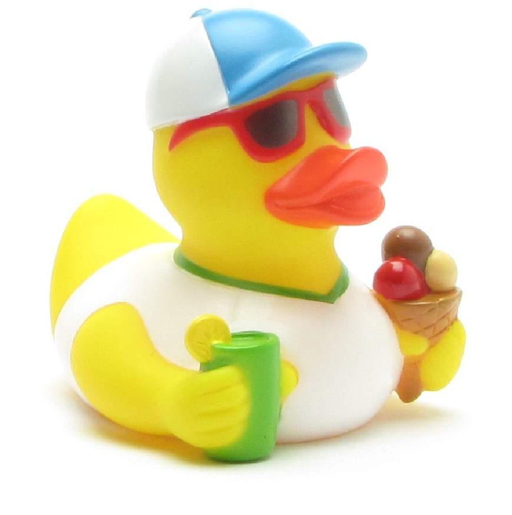 Duckshop Badespielzeug Quietscheente Holliday - Badeente