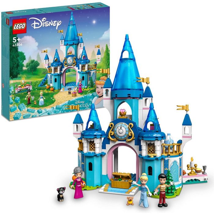 LEGO® Konstruktionsspielsteine Cinderellas Schloss (43206) LEGO® Disney Princess (365 St) Made in Europe