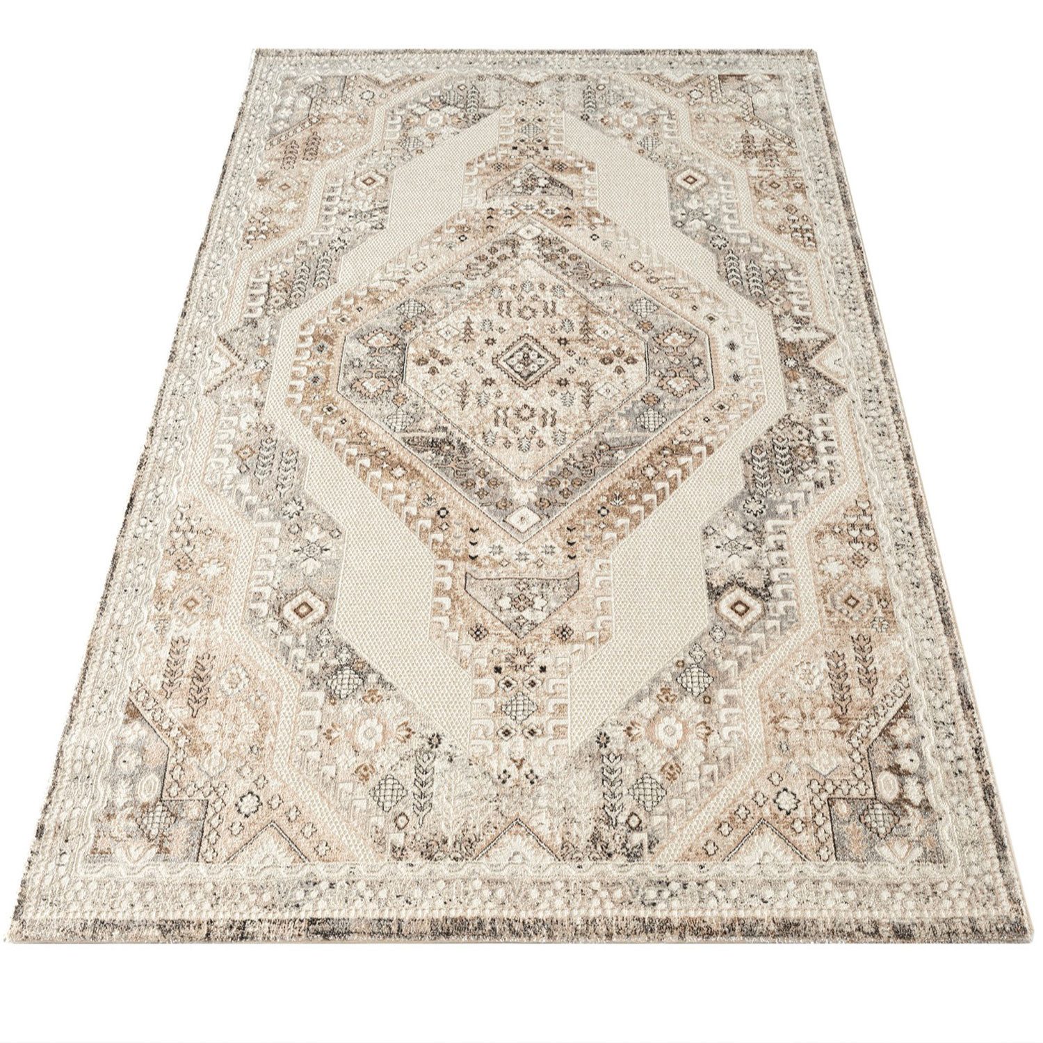 Carpetilla Designteppich Klassicher Wohnzimmer Teppich Abstrakte Muster Bei günstig online kaufen