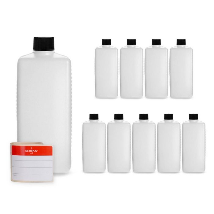 OCTOPUS Kanister 10x500ml Plastikflaschen leere Kunststoffflaschen (10 St)
