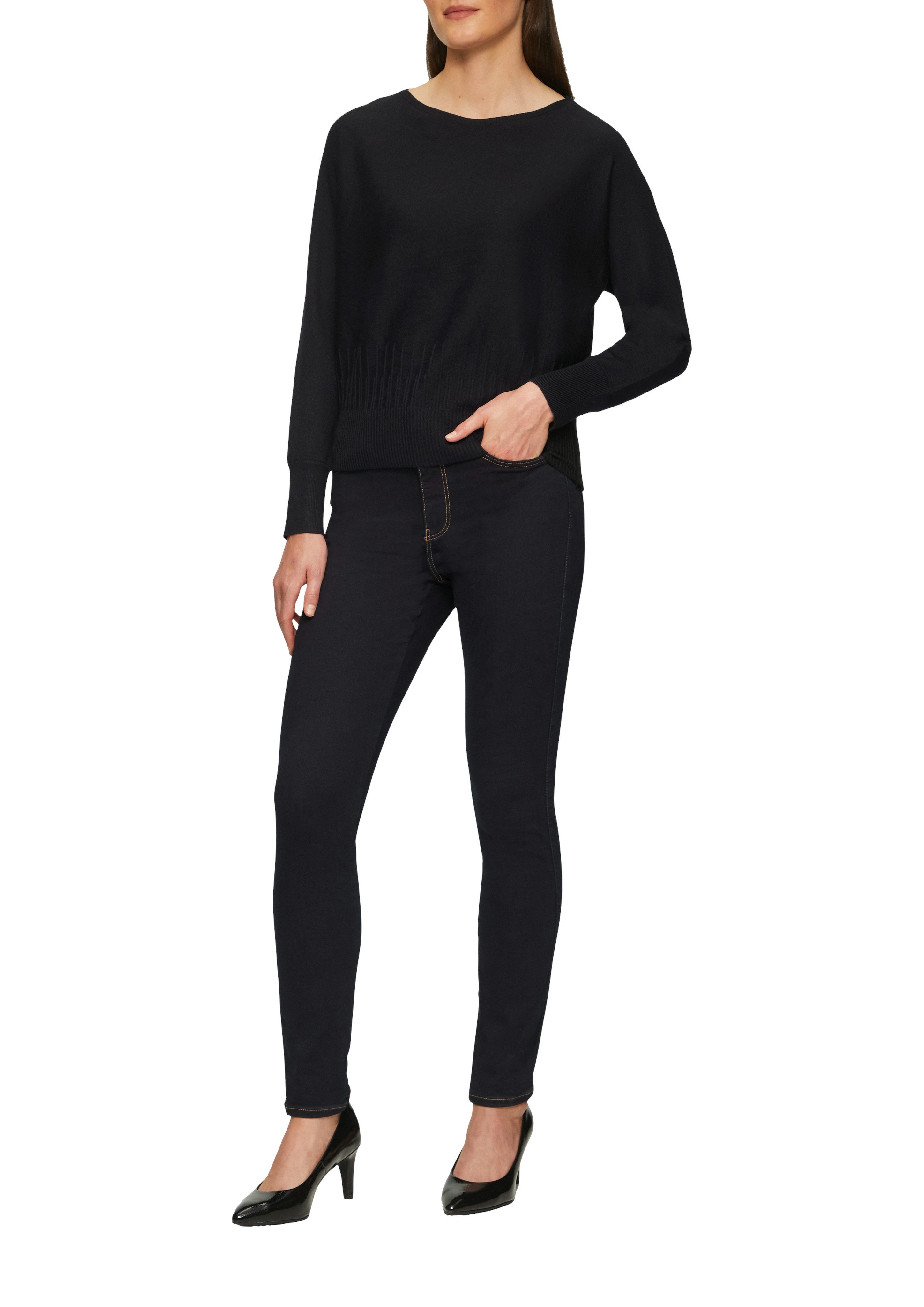s.Oliver BLACK LABEL Strickpullover mit Strukturmuster günstig online kaufen