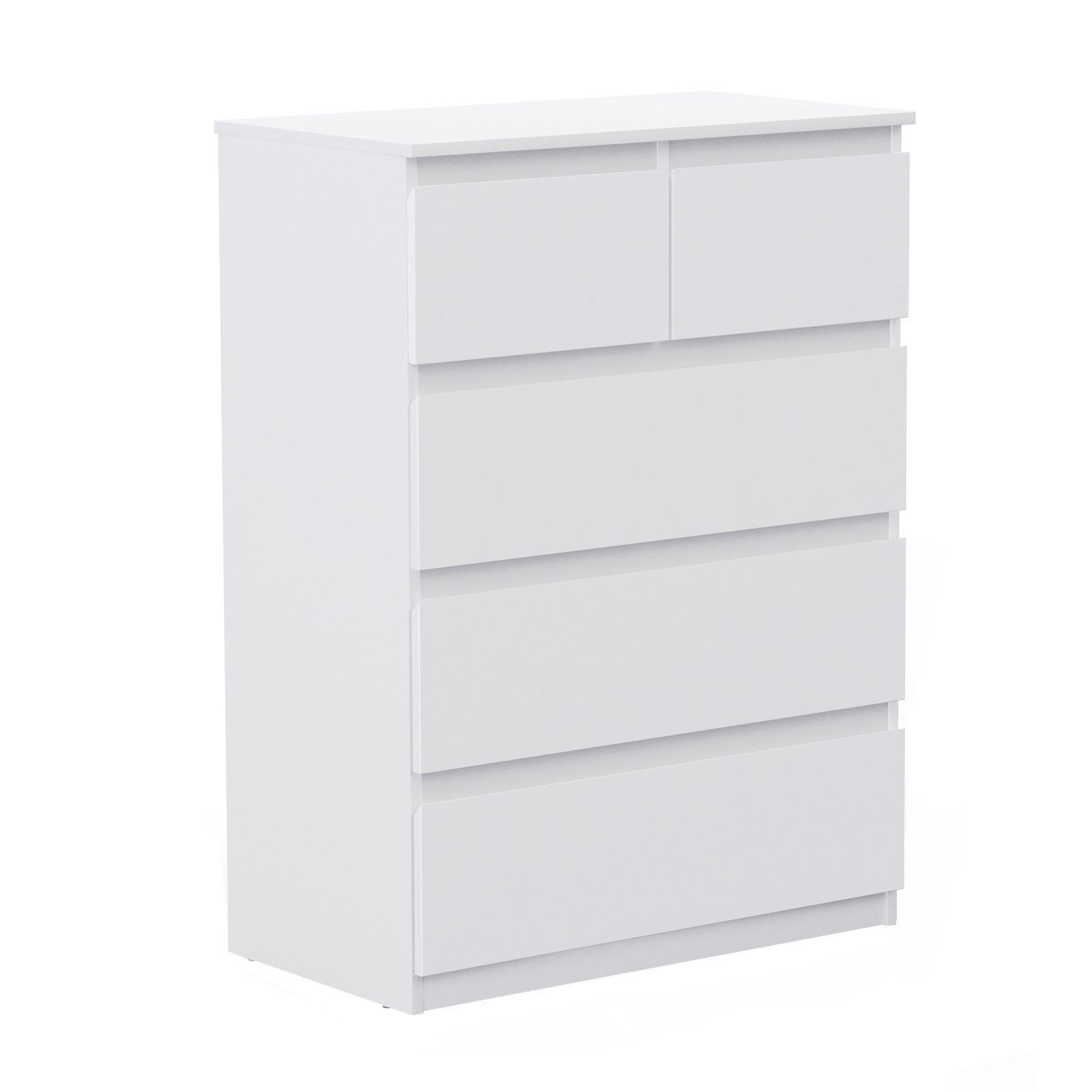 COSTWAY Kommode, mit 5 Schubladen,75 x 42 x 104 cm