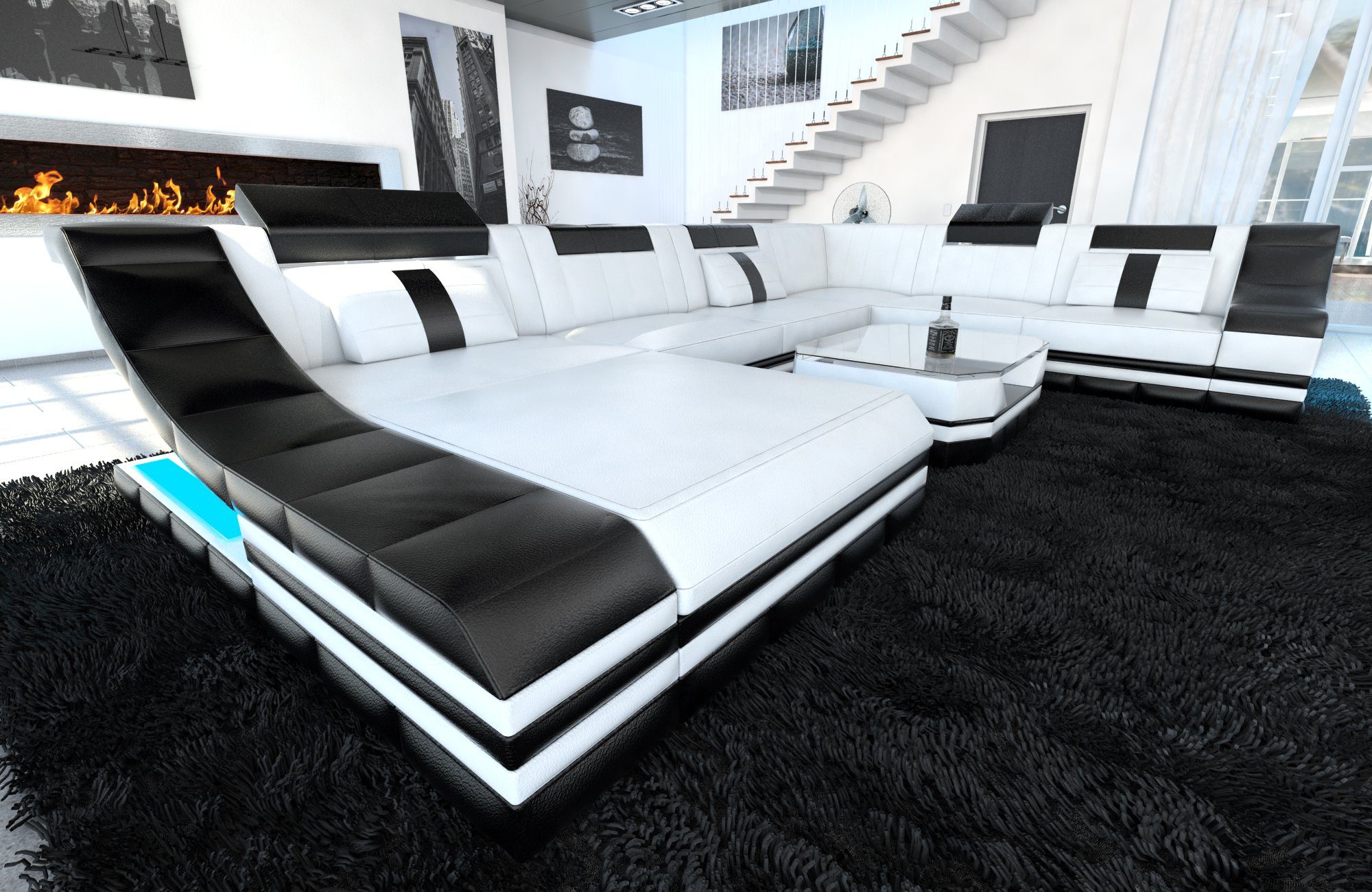Sofa Dreams Wohnlandschaft Ledercouch Sofa Leder günstig online kaufen