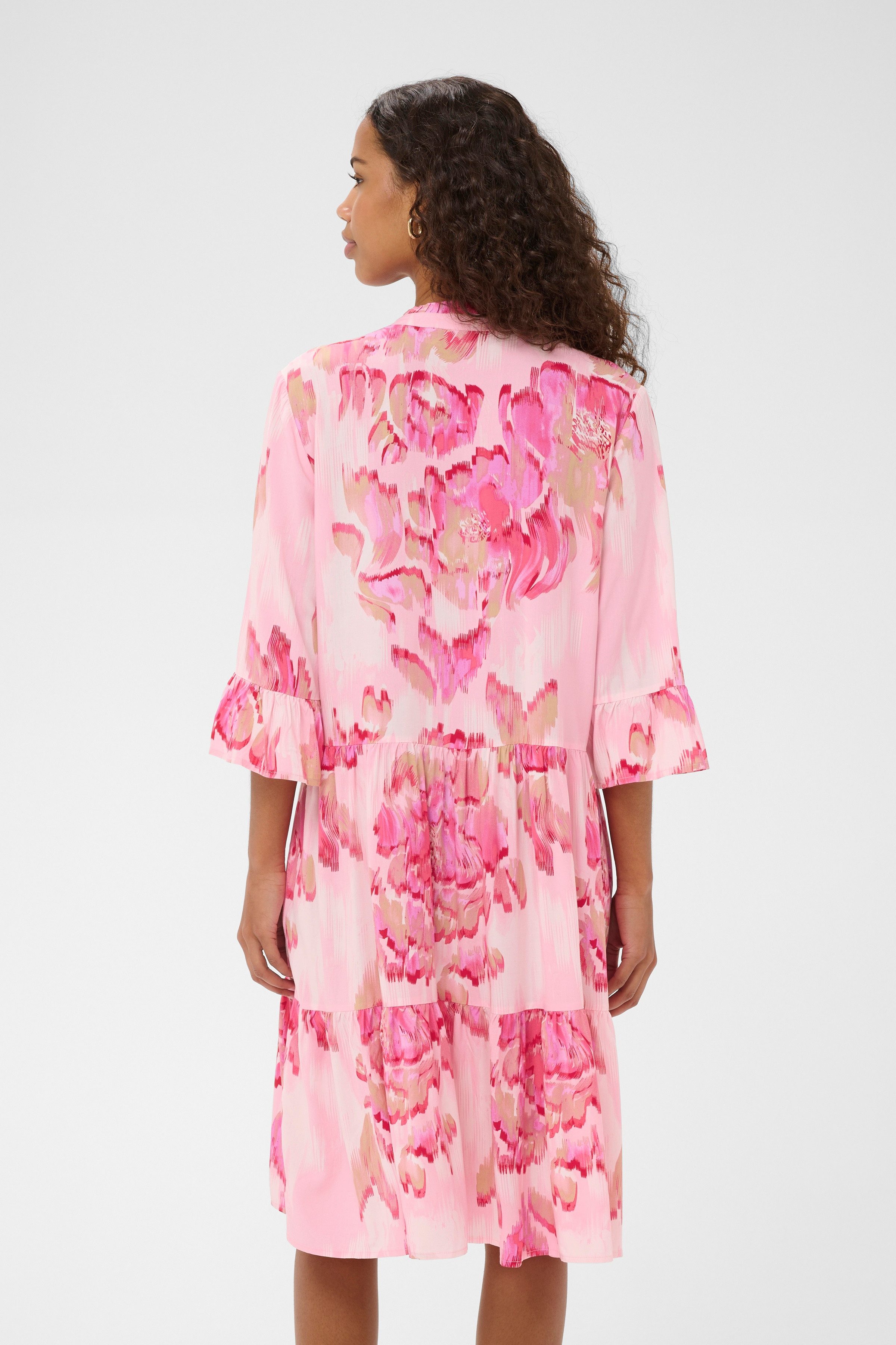 Saint Tropez Blusenkleid EdaSZ Dress Sommerkleid, Tunikakleid mit Volant un günstig online kaufen