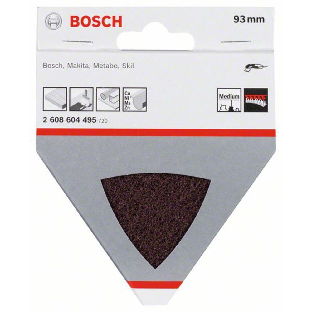 93 2608604495 Accessories Bosch Bosch Dreieckschleifer, Vlies m Accessories Schleifaufsatz 280, mm, für