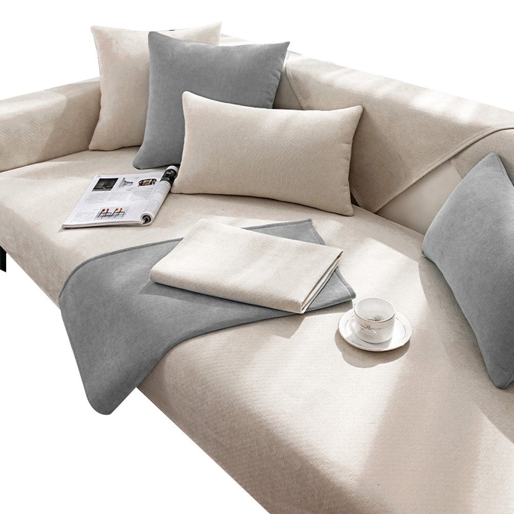 Bezugetop Sofaüberzug Rutschfest - Ecksofa Bezug 110x210cm In Grün