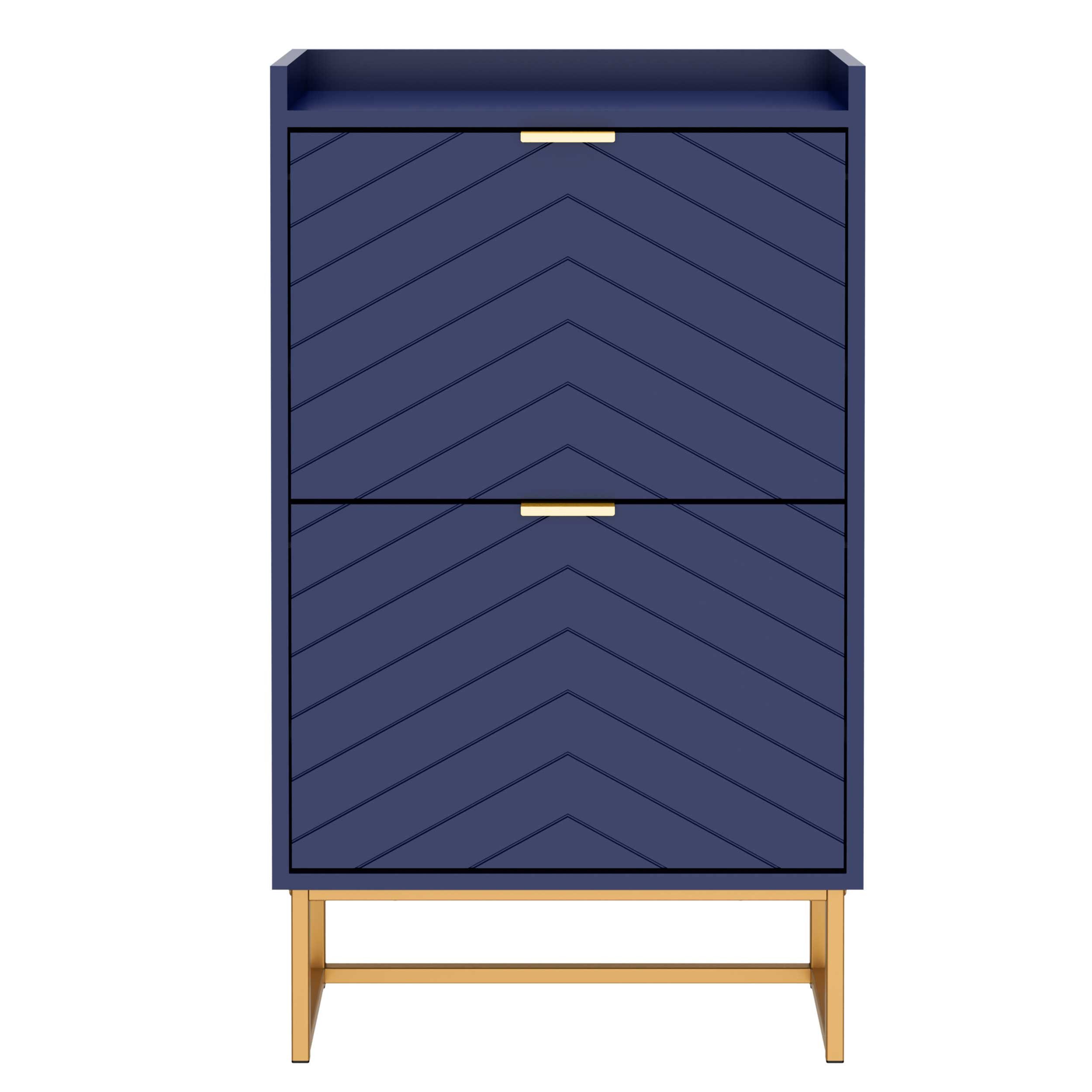 UEV Schuhschrank mit 2 Klappen 49,5x24,2x91cm günstig online kaufen