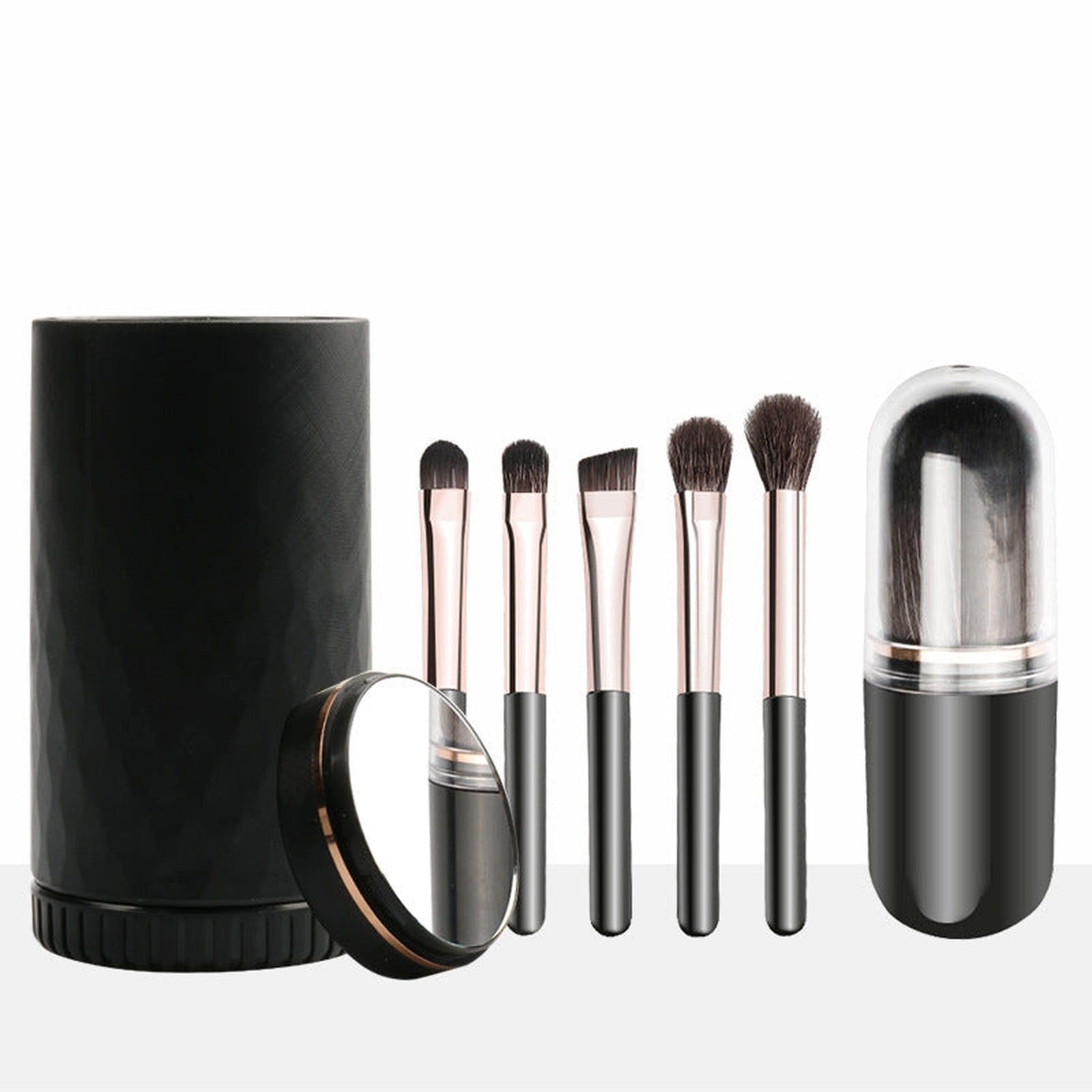 Kosmetikpinsel-Set Kosmetikpinsel-Set 7-teiliges Make-up-Pinsel-Set mit Aufbewahrungsbox