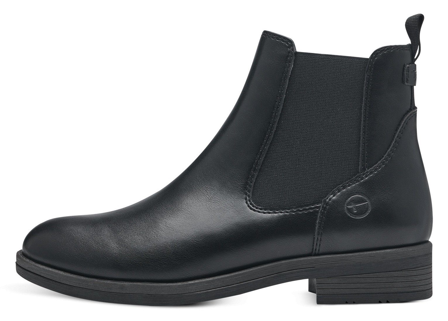 Tamaris Chelseaboots mit (BLACK / Schwarz zum Anziehlasche, 001) Schlupfen