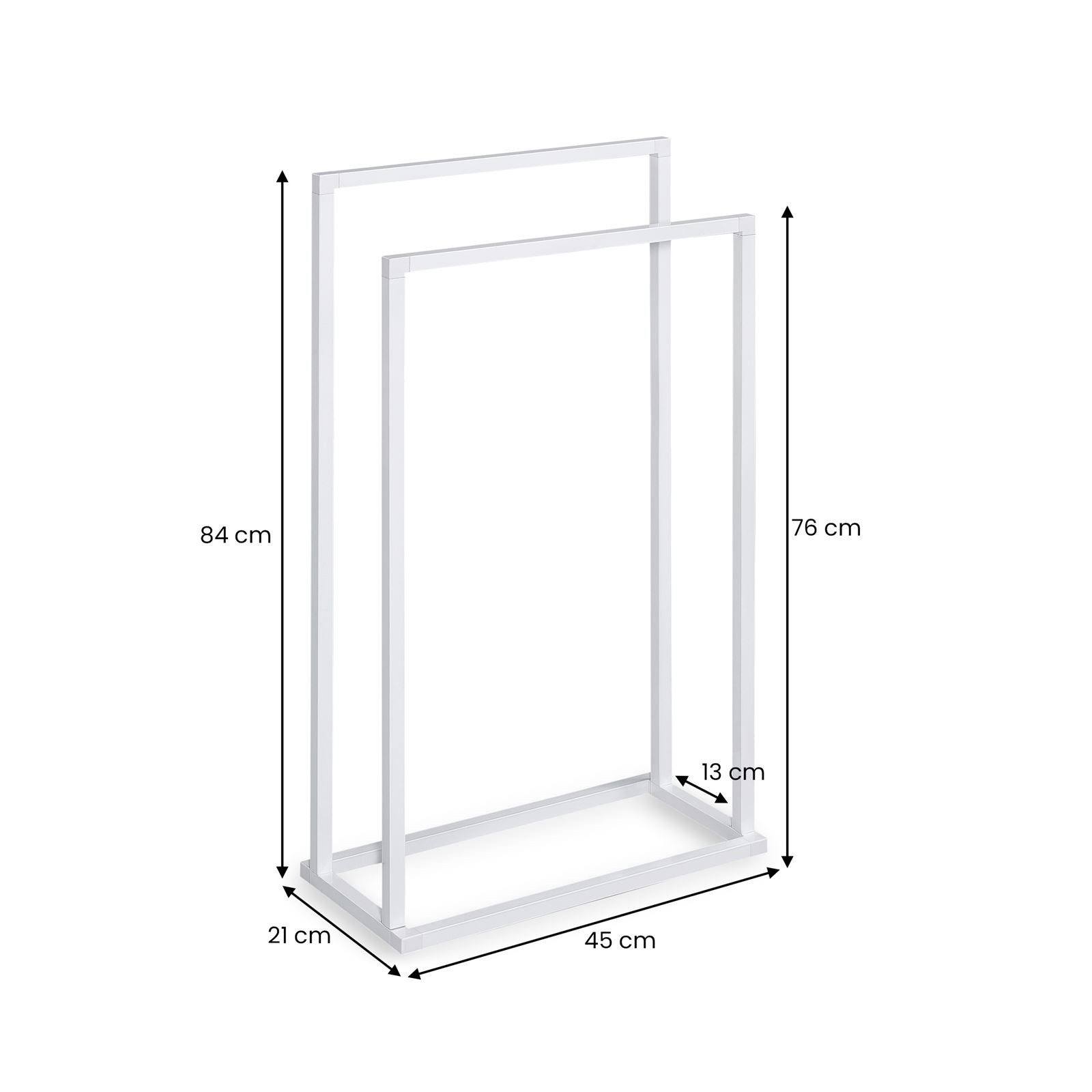 IDIMEX Handtuchständer MAILO, Handtuchhalter mit 2 Stangen freistehend ohne günstig online kaufen