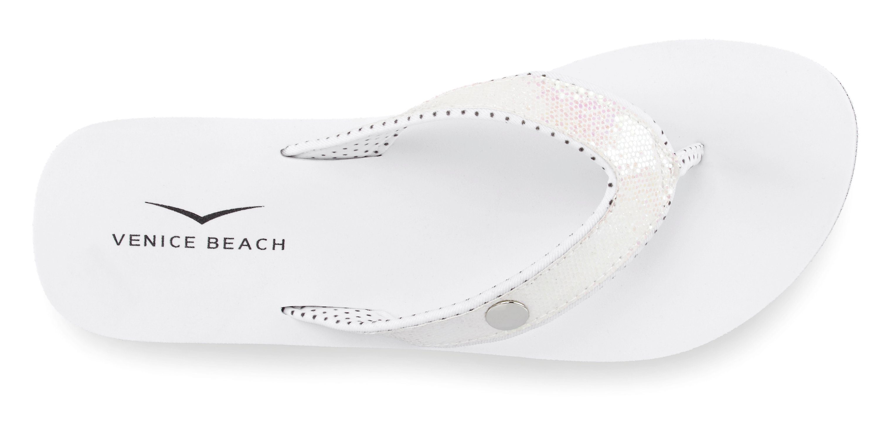 Venice Beach Sandale, Badeschuh, Badelatsche, Flip Flop, Badeschlappe, Pantolette Badezehentrenner Zehentrenner mit wasserabweisender und leichter Sohle VEGAN