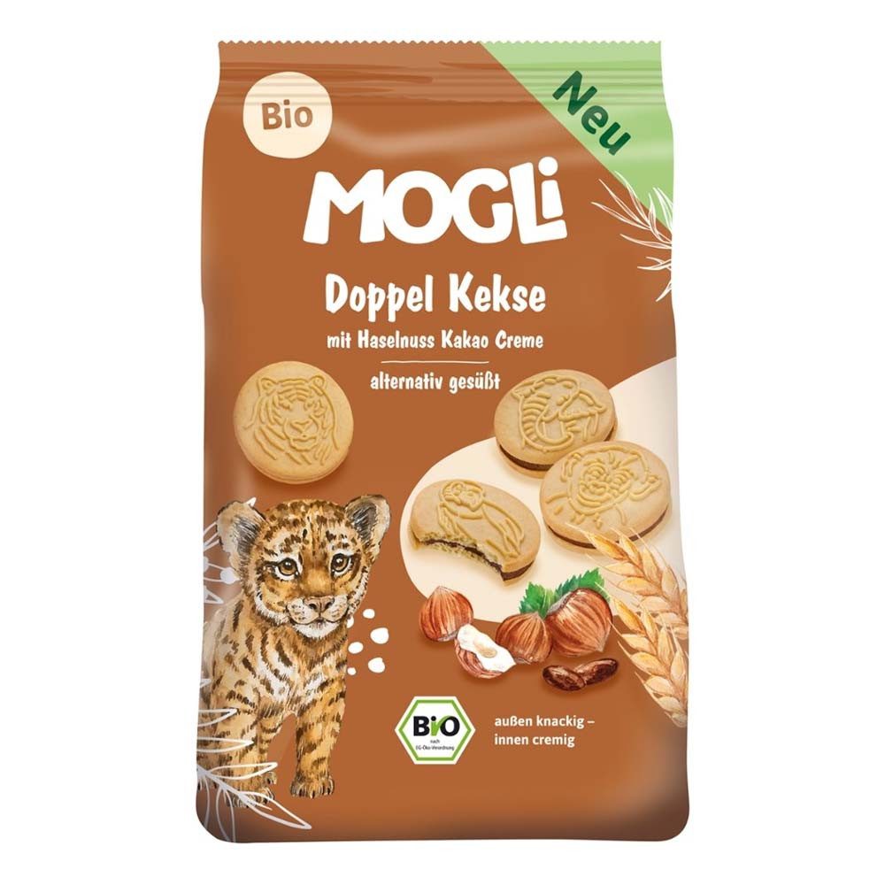 Mogli Kekse Doppel Kekse - Haselnuss Kakao 95g