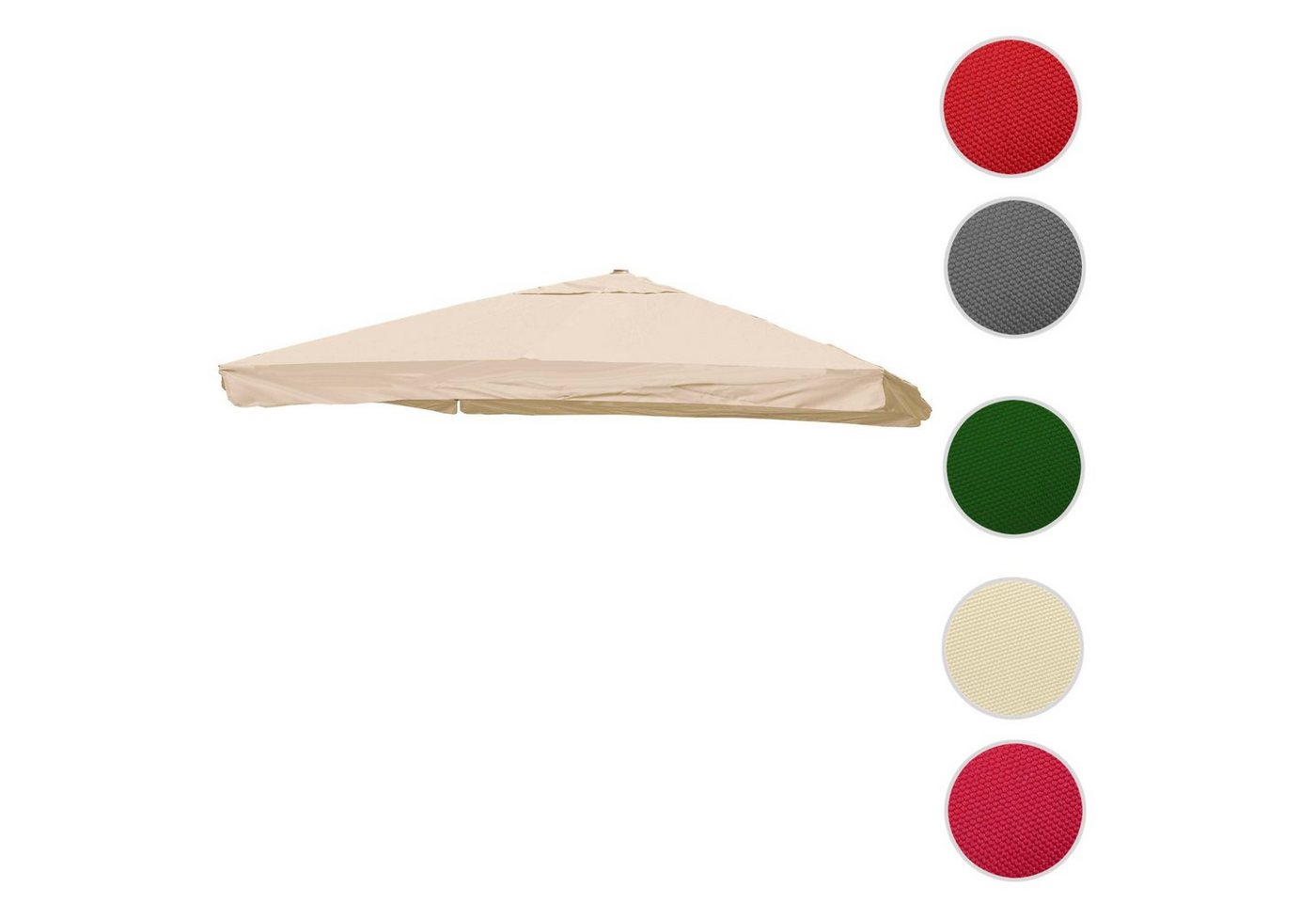 Thumbnail - MCW Ampelschirmbespannung MCW-A96-B-S-F, Ø 424 cm, Mit Luftzirkulationshaube zur besseren Wärmeregulierung