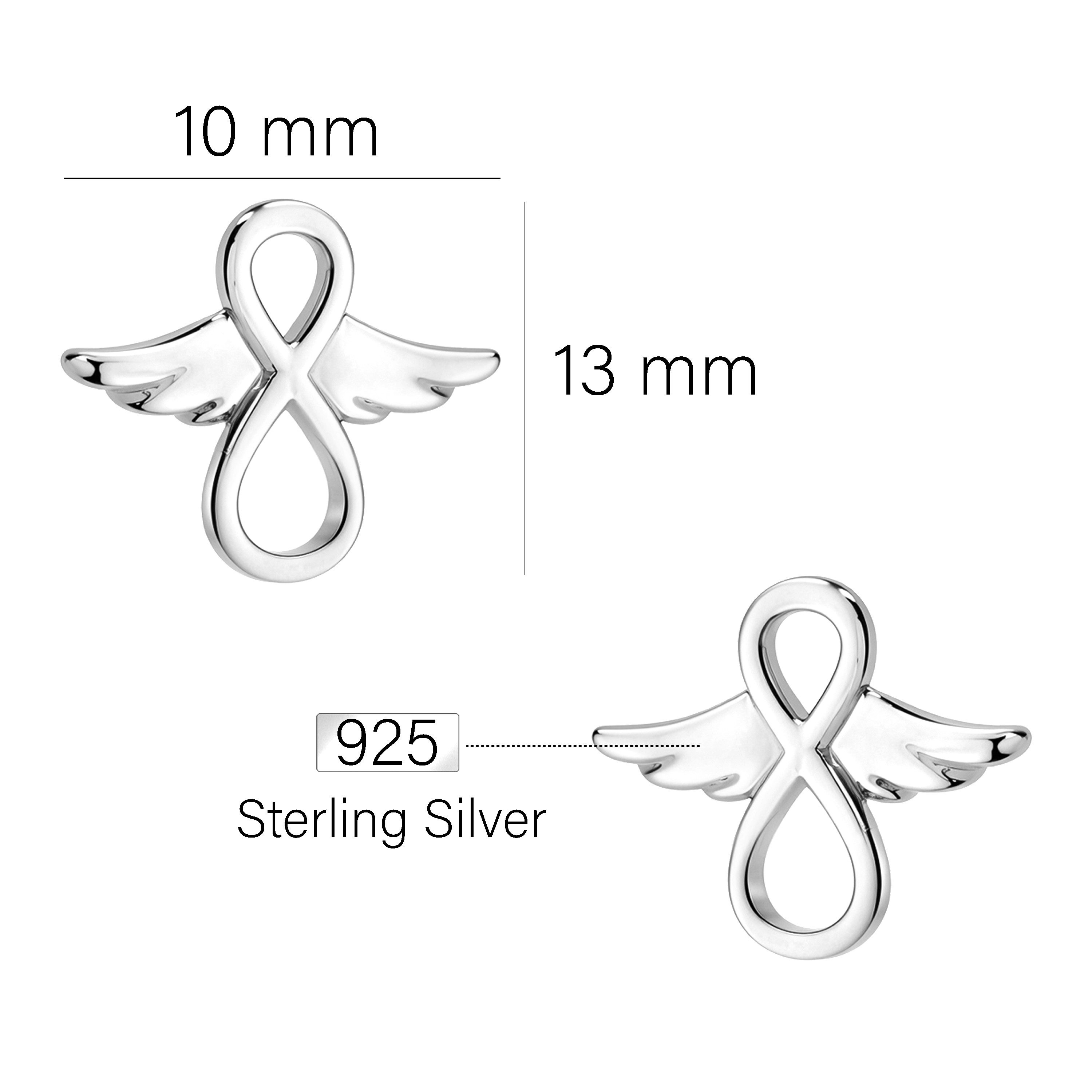 Sofia Milani Paar Ohrstecker Flügel, 925 Silber Damen Schmuck - E2595