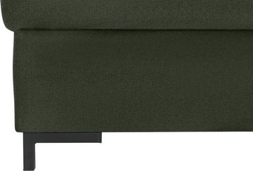 DOMO collection Ecksofa Ledas L-Form, mit extrabreiten Armteilen, wahlweise mit Bettfunktion