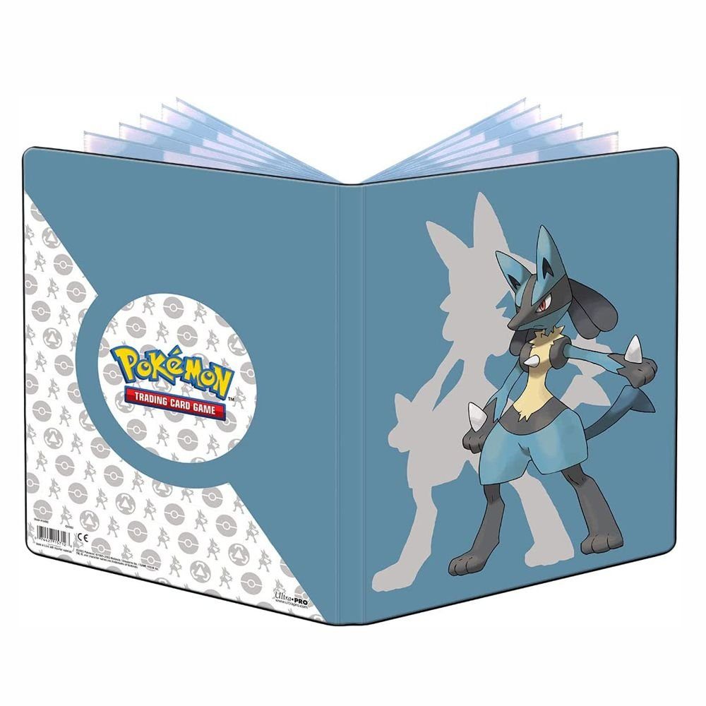 POKÉMON Sammelkarte Sammel-Album A4 für 180 Karten Lucario Schwert & Schild Pokemon