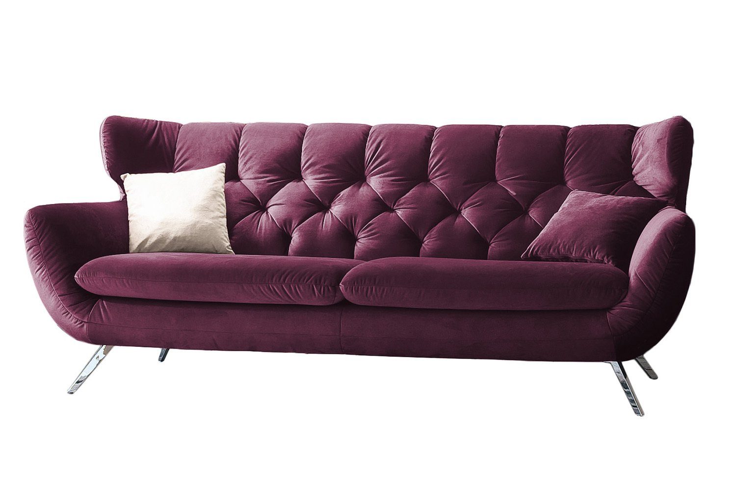 Sofa 2,5-Sitzer, Cord, Velvet od. KAWOLA od. versch. 2-Sitzer CHARME, Farben