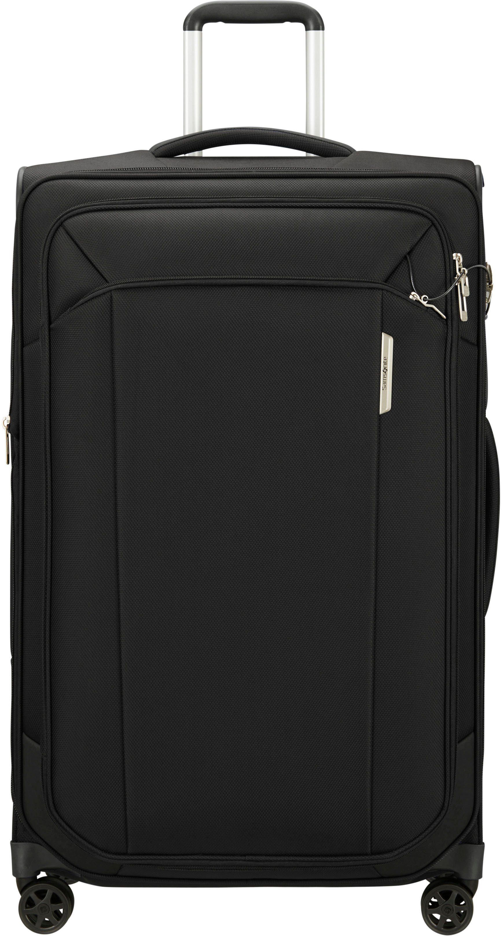 Samsonite Weichgepäck-Trolley Respark, ozone black, 79 cm, 4 Rollen, mit Volumenerweiterung