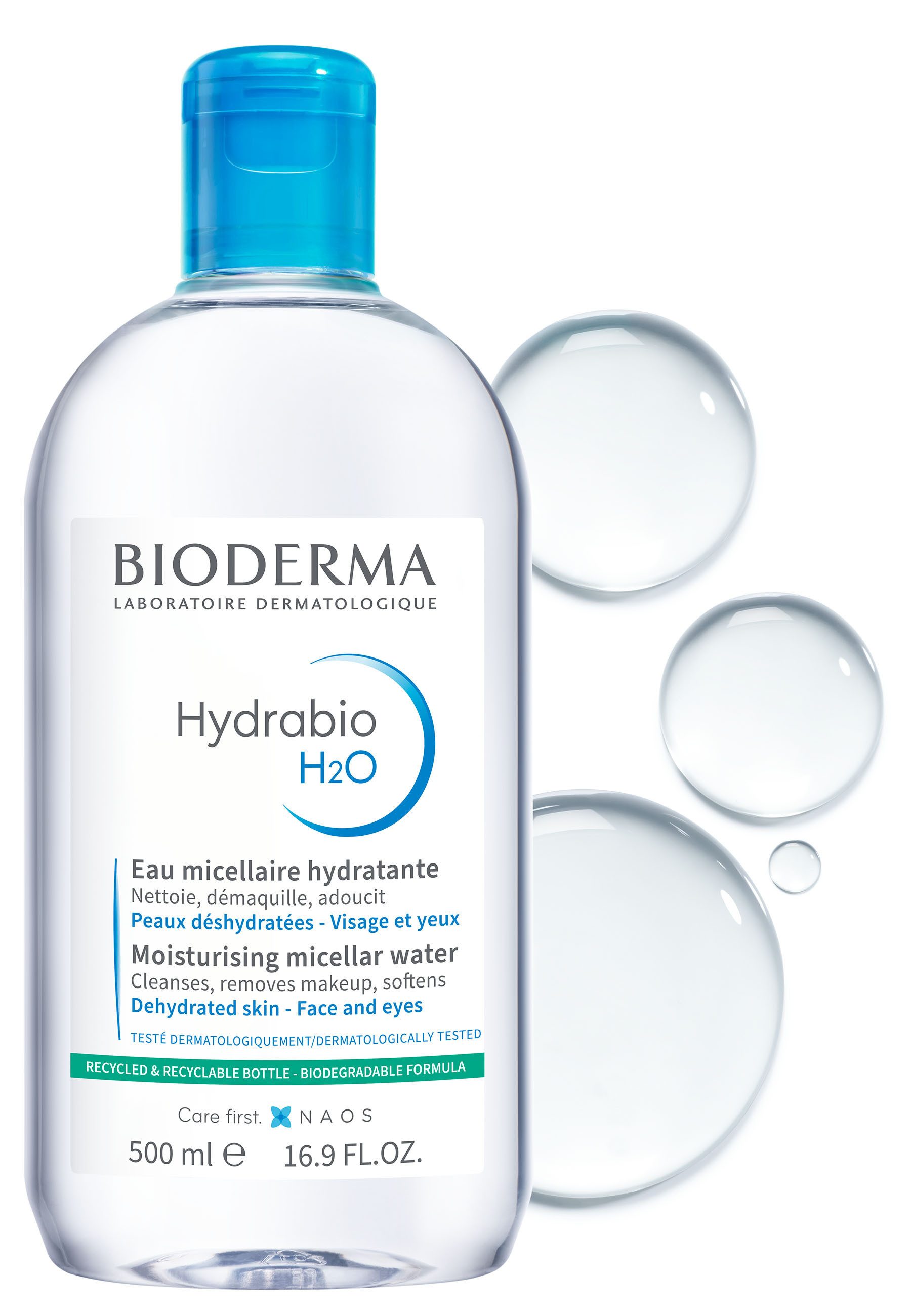 Bioderma Make-up-Entferner Hydrabio H2O Mizellenreinigungswasser: 2x500ml zum Angebotspreis, Reinigung, Make-up-Entferner, Gesichtswasser - 3 in 1