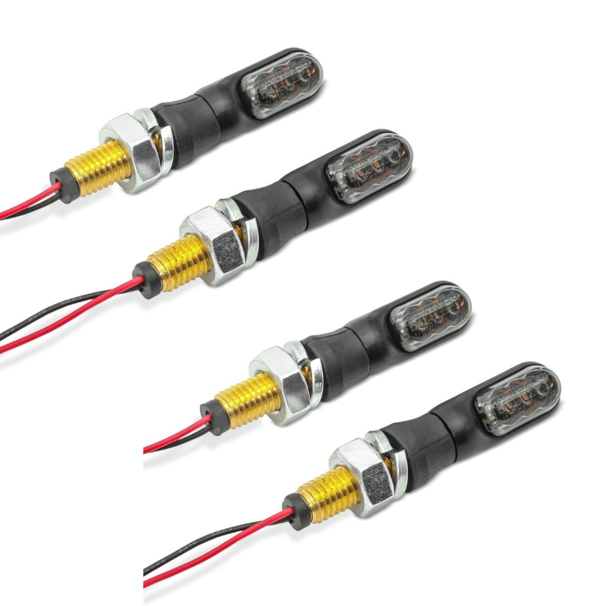 Lumitecs Halter 2x LED Blinker Motorrad # KP16 E-Prüfzeichen 2 Stück vorne-hinten Spar