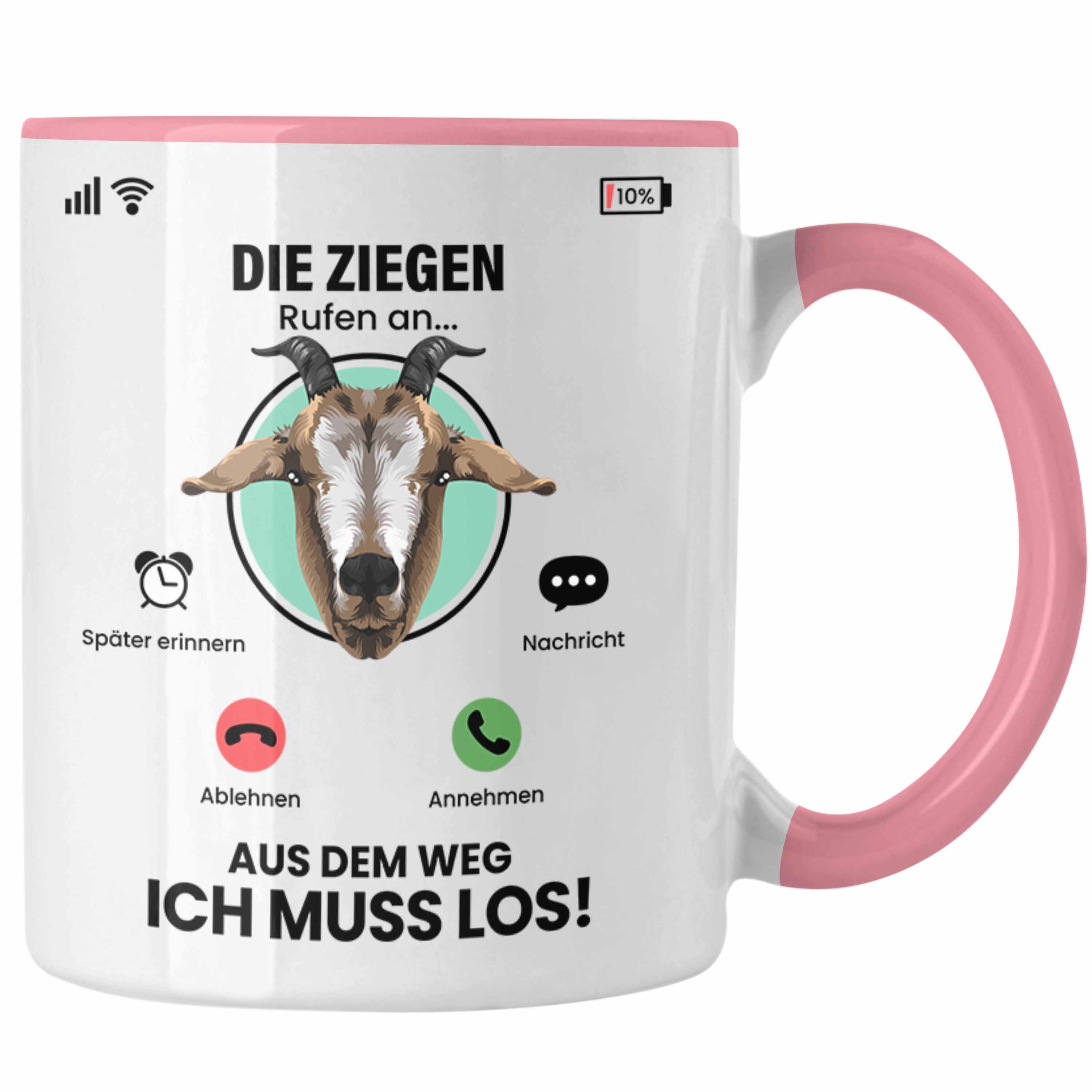 Geschen Züchter Die An Geschenk Rosa Ziegen Ziegen Trendation Besitzer für Tasse Tasse Rufen