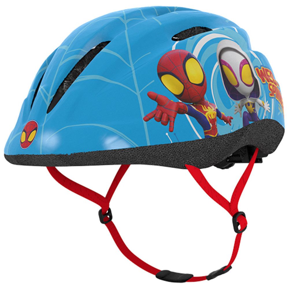 Seven Polska Kinderfahrradhelm "SPIDEY", S: 48-52cm, ca. 2 - 5.5 Jahre, Spiderman-Junior