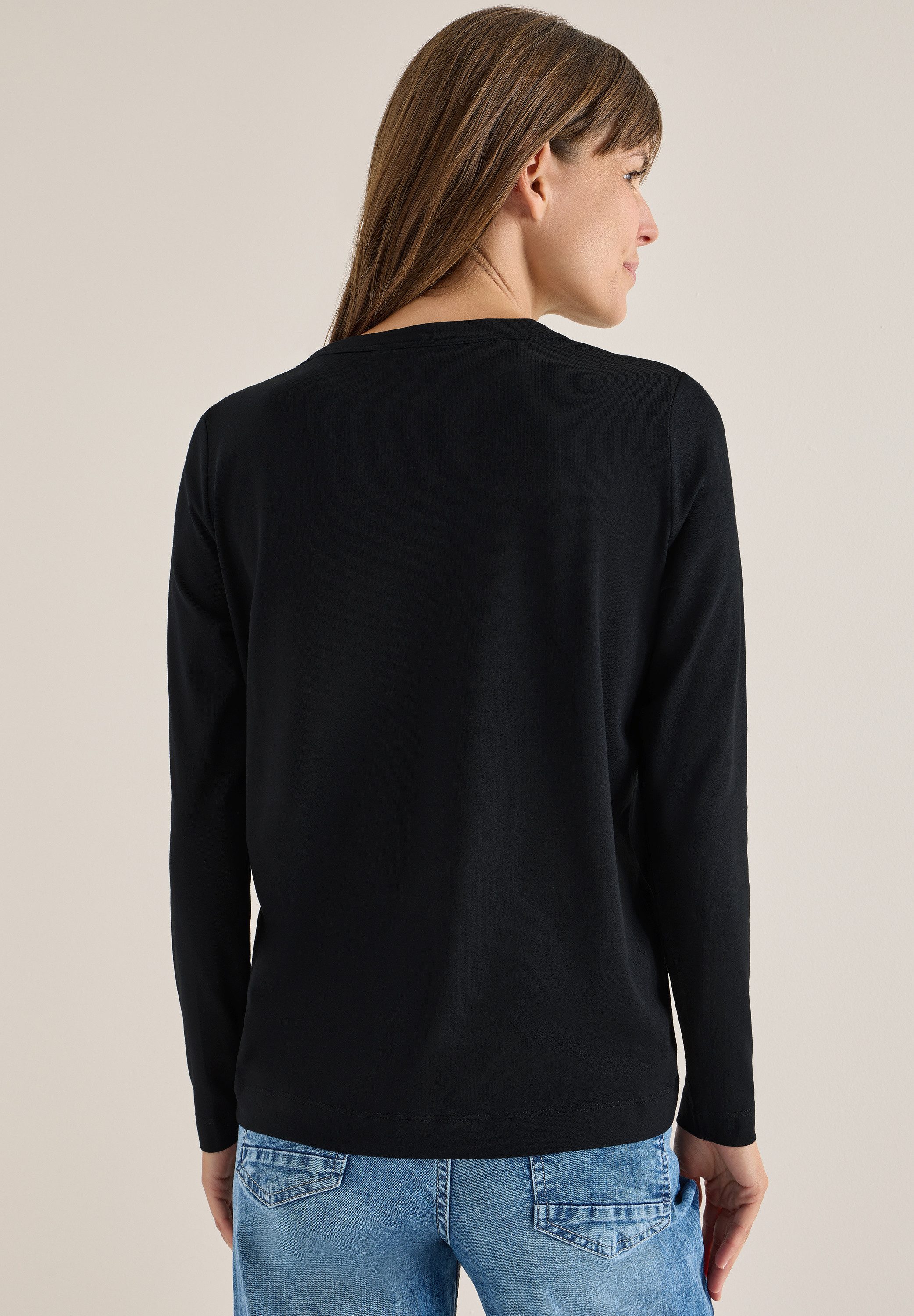 CECIL Langarmshirt im soften Baumwoll-Mix günstig online kaufen