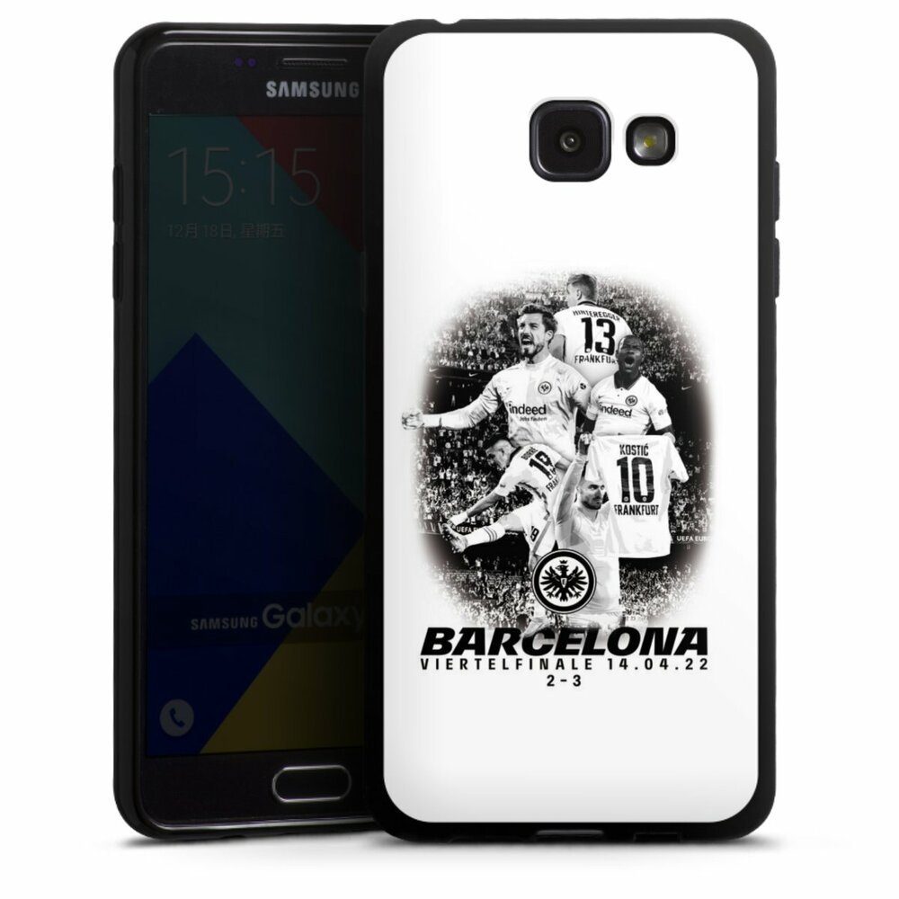 DeinDesign Handyhülle Eintracht Frankfurt Barcelona Offizielles Lizenzprodukt, Samsung Galaxy A5 (2016) Silikon Hülle Bumper Case Handy Schutzhülle