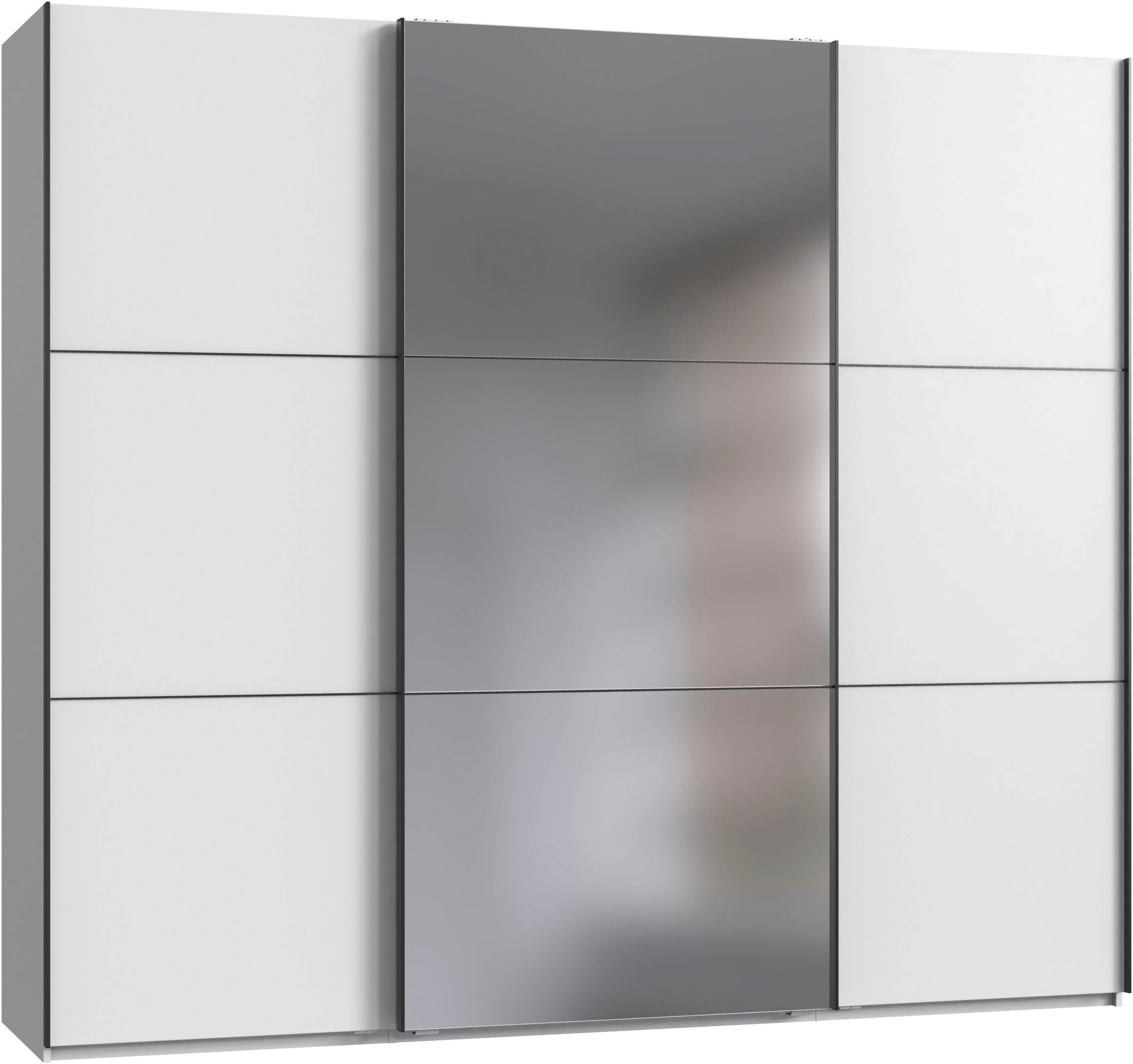 Wimex Kleiderschrank Indiana by fresh to go, wahlweise mit oder ohne Spiegel (INKLUSIVE Innenausstattung und Selbsteinzug für die Türen) große Breiten250 oder 300cm, mit oder ohne Glasfront, Made in Germany