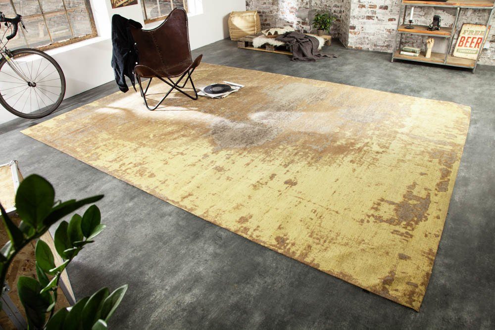 riess-ambiente Teppich MODERN ART XXL 350x240cm rostbraun, rechteckig, Höhe günstig online kaufen