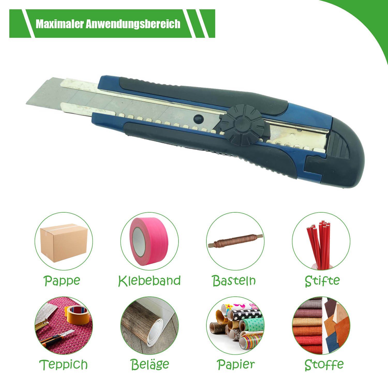 varivendo Cuttermesser Profi Cuttermesser 18mm blau günstig online kaufen