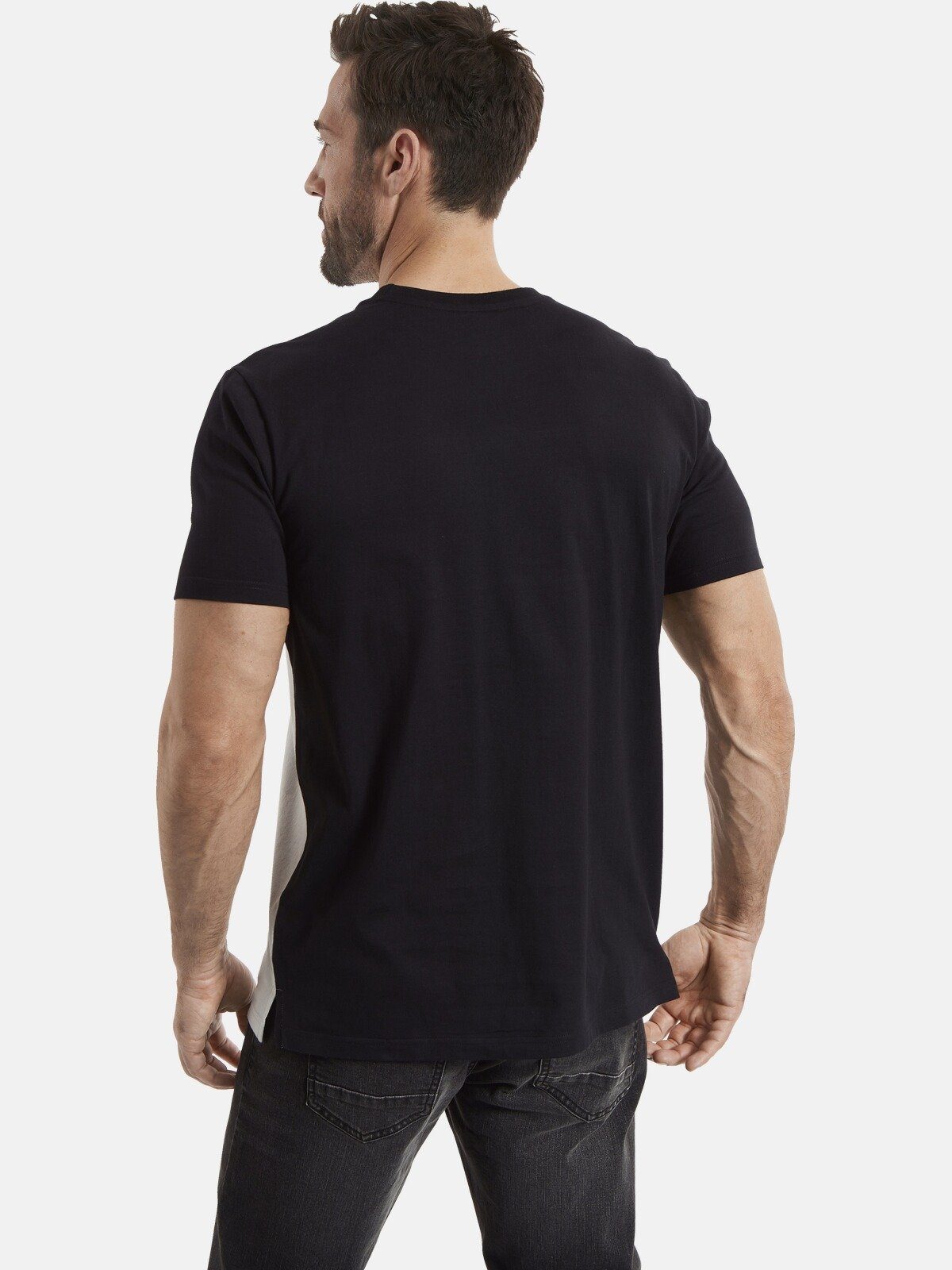 Jan Vanderstorm Kontrastfarbe in Rücken T-Shirt RUNEAS