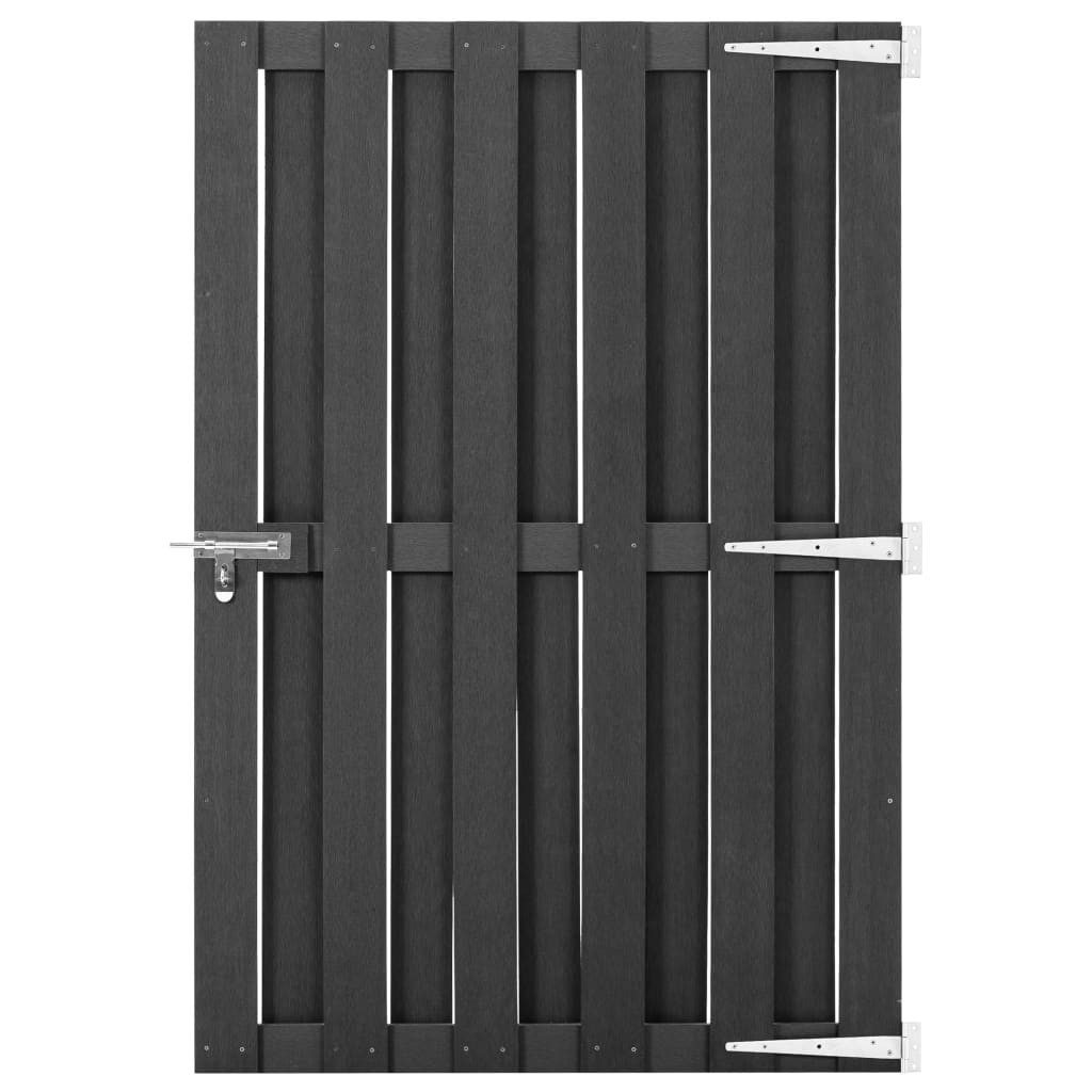 vidaXL Gartentor, Gartentür WPC 100 x 150 cm Grau