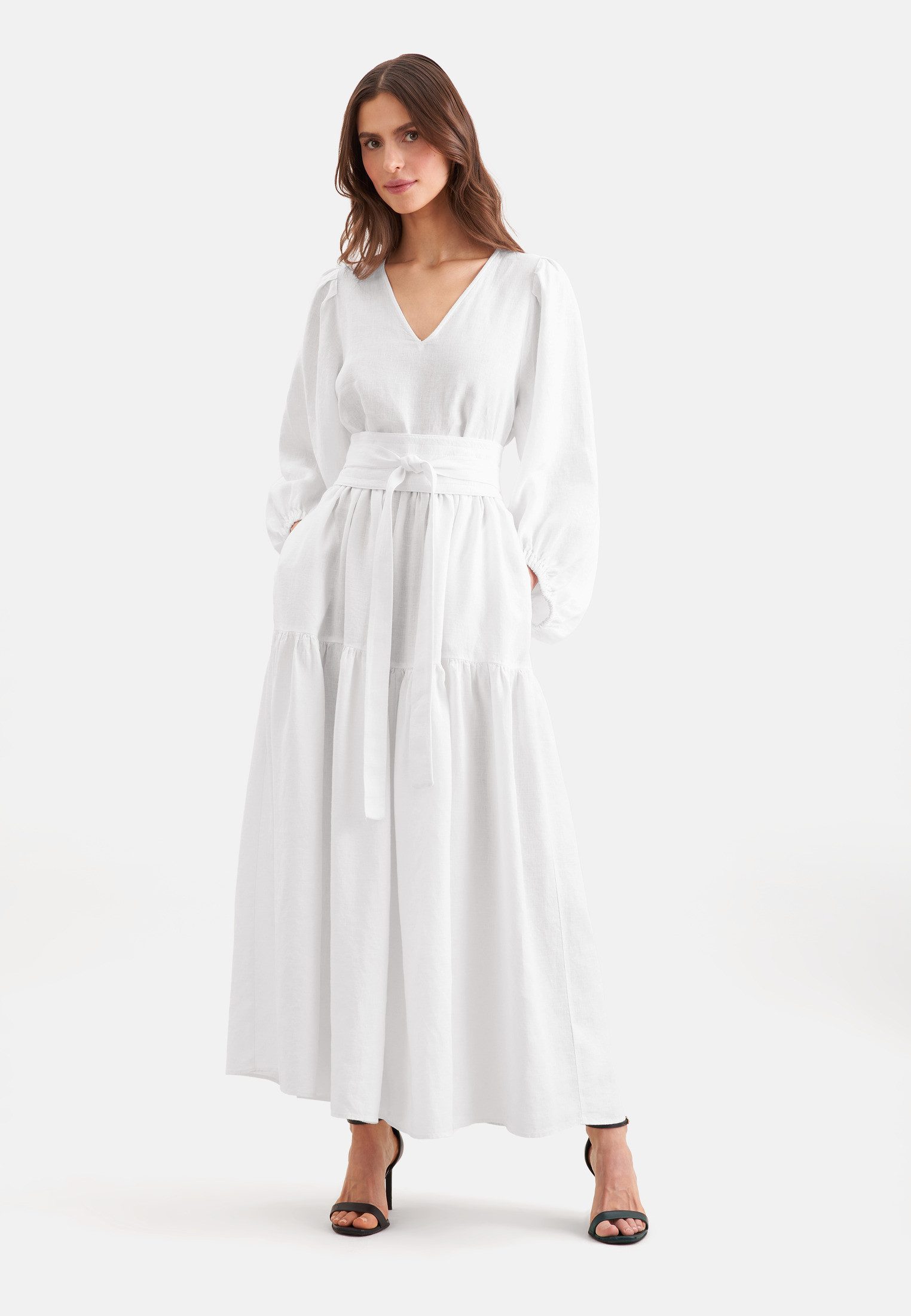 seidensticker Sommerkleid 1/1 V-Neck Uni
