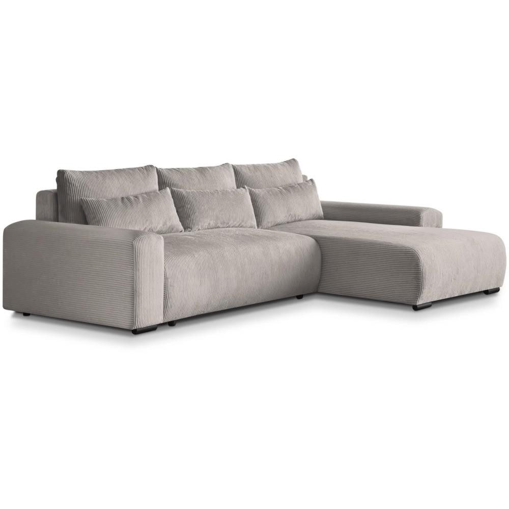 Beautysofa Ecksofa Benny, mit Schlaffunktion, Bettkasten, Wellenfedern, sti günstig online kaufen