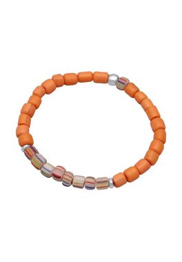 Elli Armband Glas Beads Orange 925 Silber, Kugel