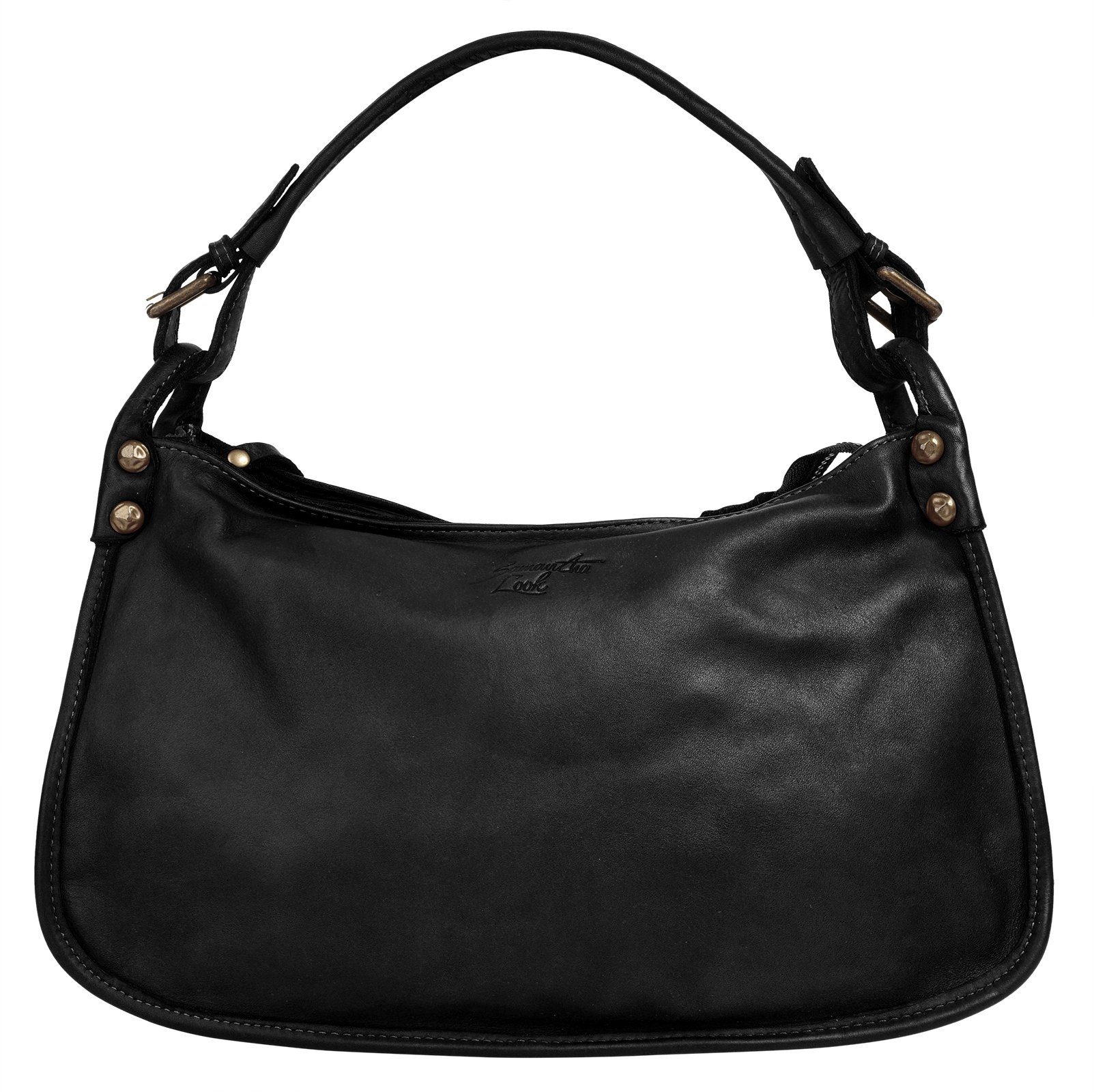 Samantha Look Henkeltasche, echt Leder, Made in Italy