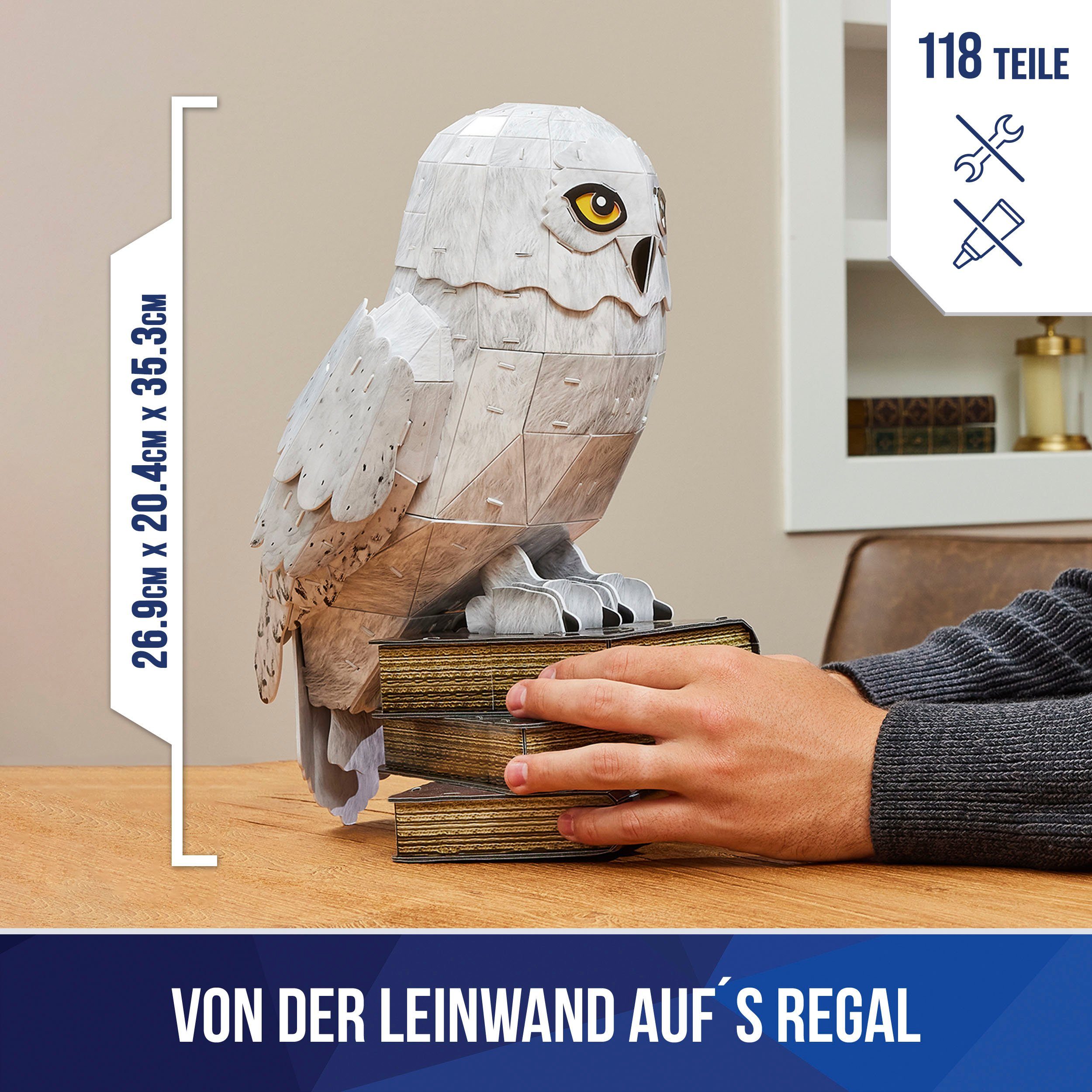 Spin Master 3D-Puzzle 4D Build - Harry Potter - Hedwig Eule, 118 Puzzleteil günstig online kaufen