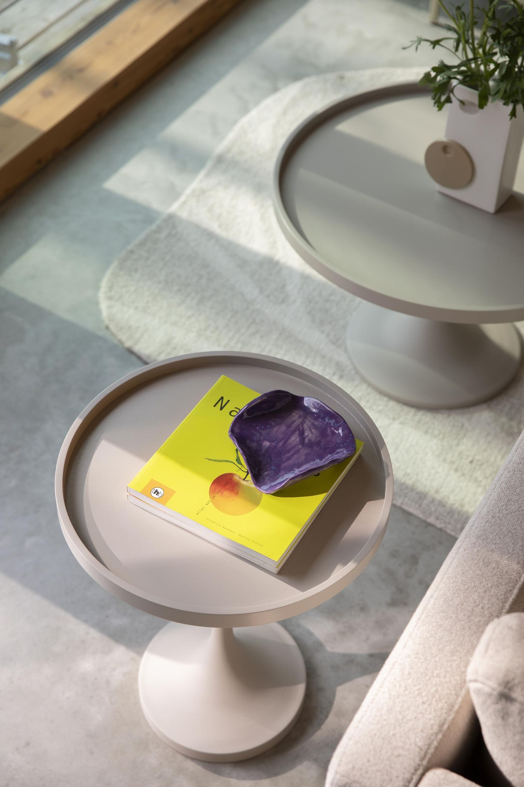 Zuiver Couchtisch Zuiver Couchtisch Jason Beige, rund & minimalistisch