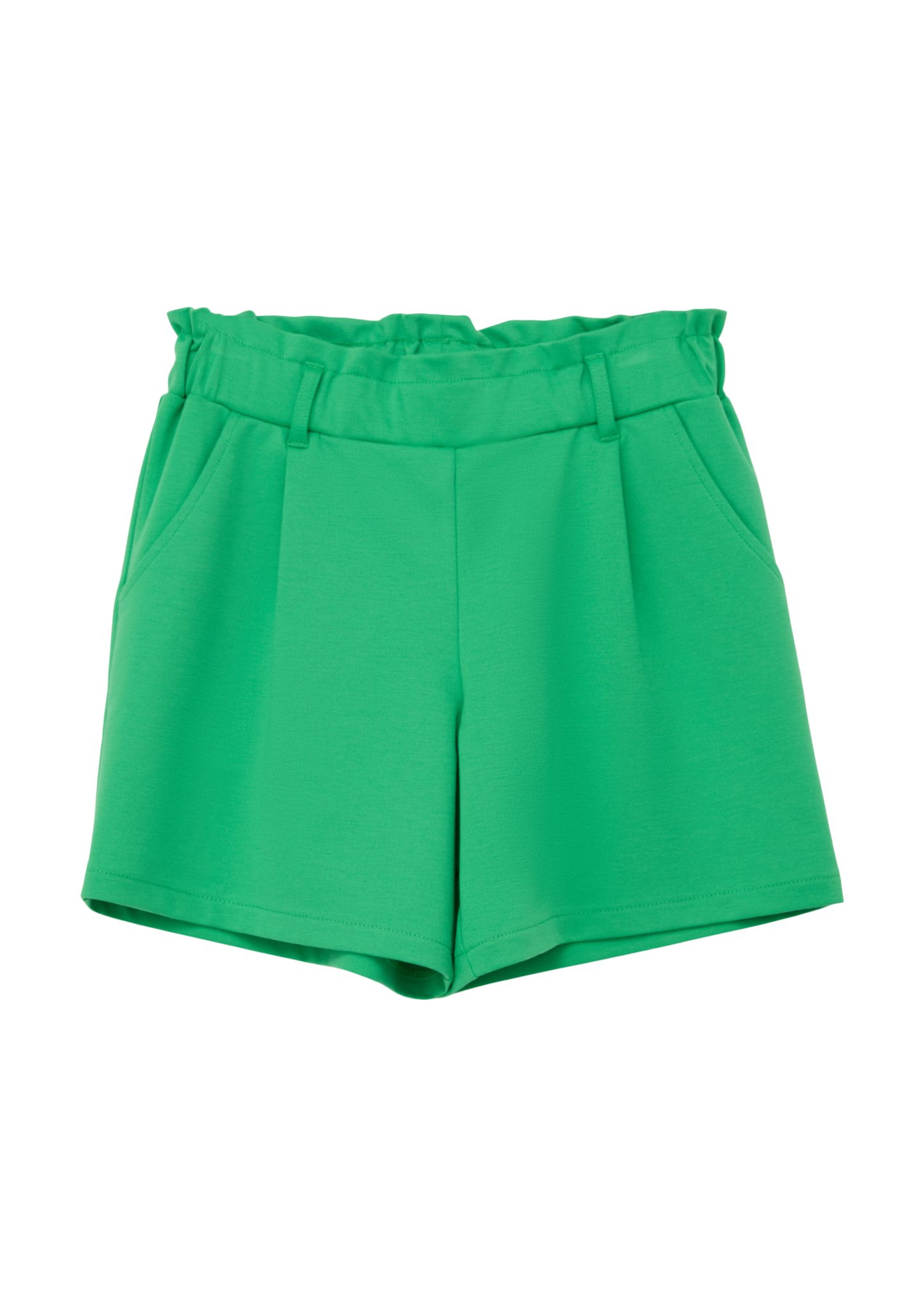 s.Oliver Leggings Shorts im grün Paperbag-Stil